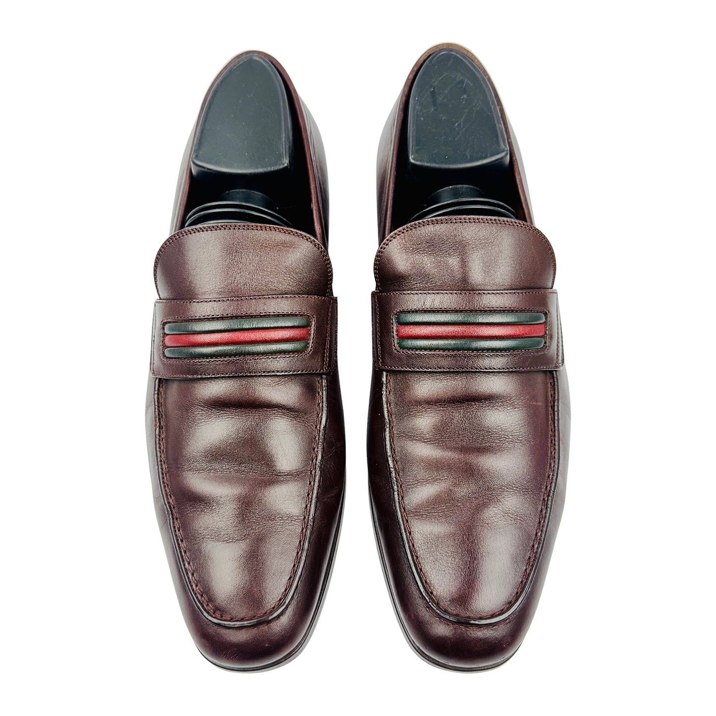 Gucci Men's Brown Leather Loafers (Size 39)