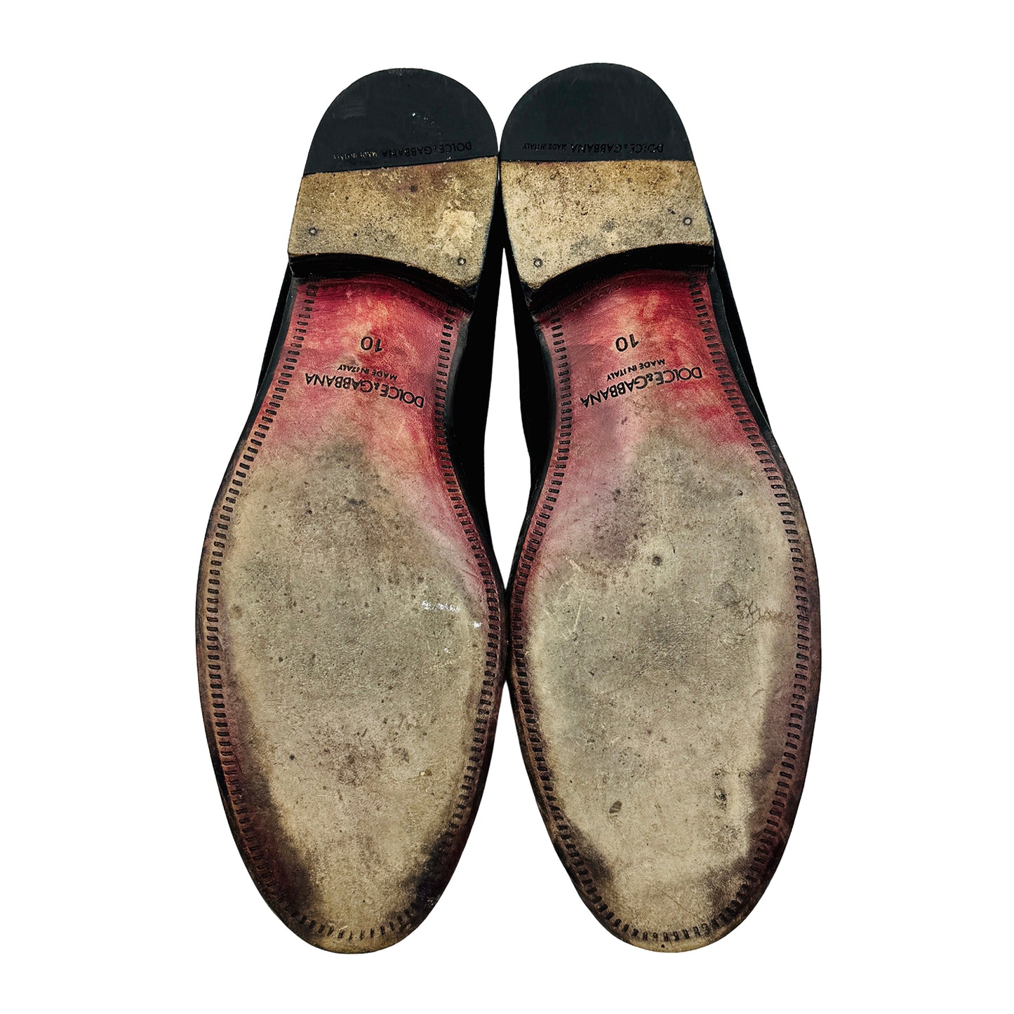 Dolce & Gabbana Men's Black Velvet Shoes (Size 44)