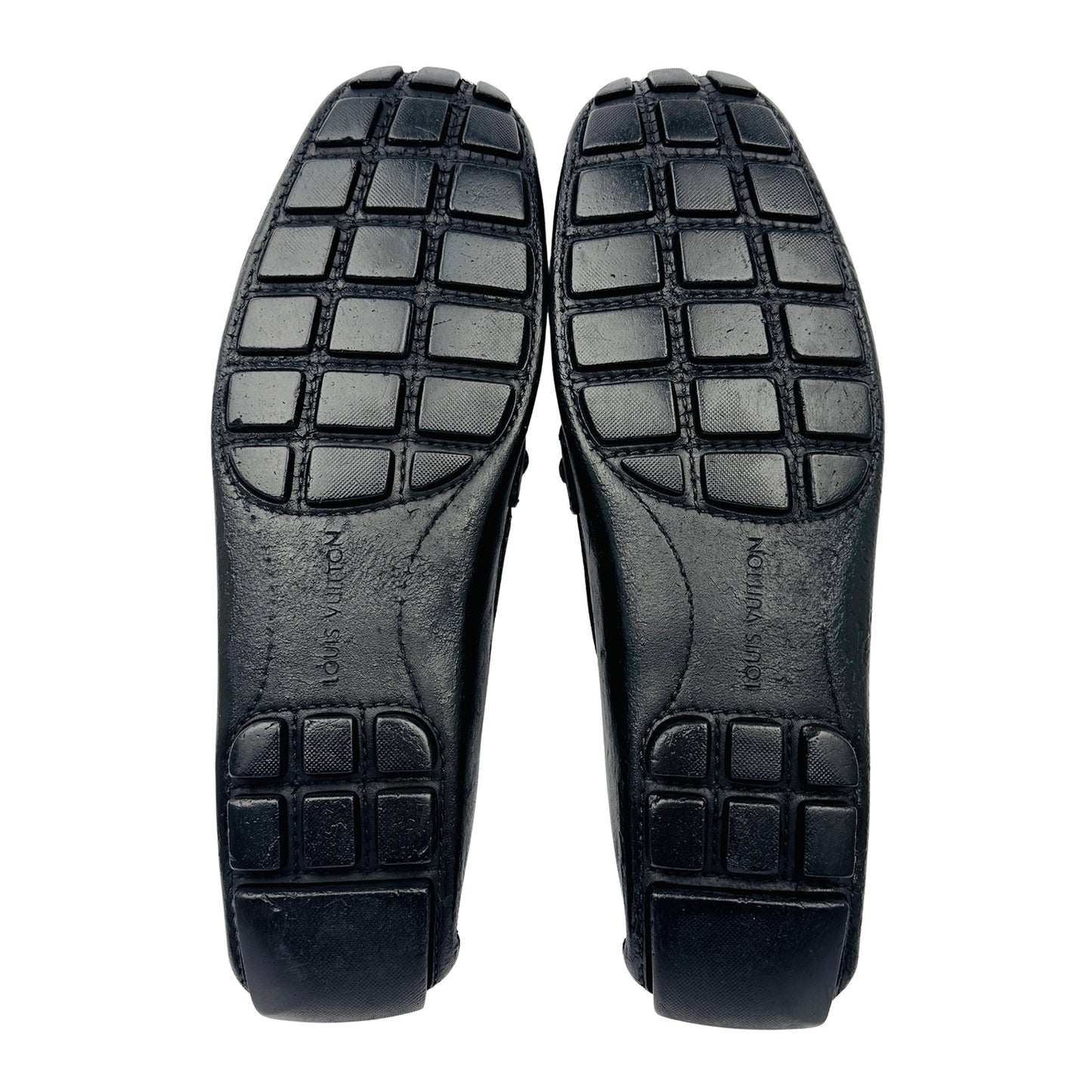 Louis Vuitton Black Leather Montaigne Loafers (Size 43/43.5)