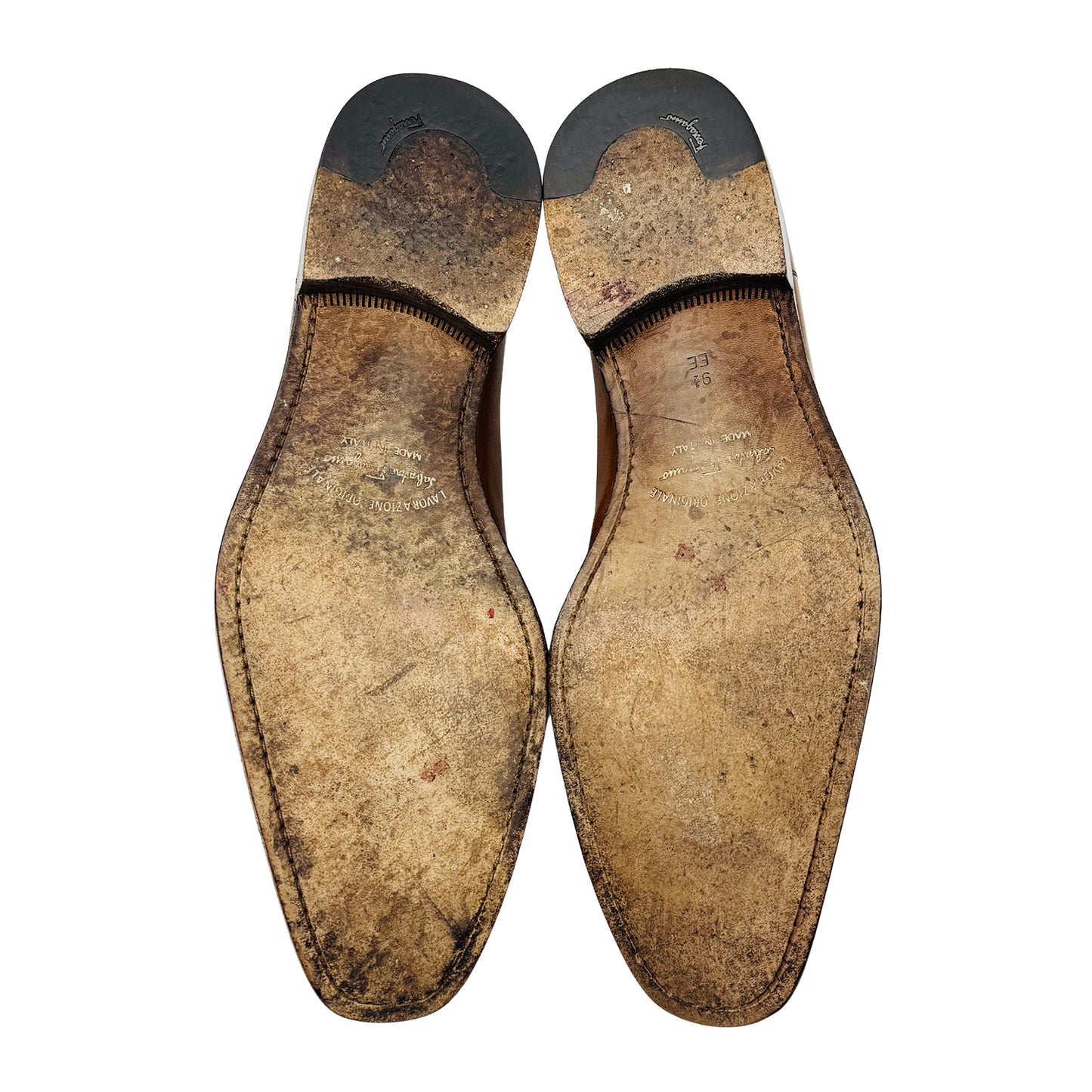 Salvatore Ferragamo Brown Buckle Loafers (Size 43.5)
