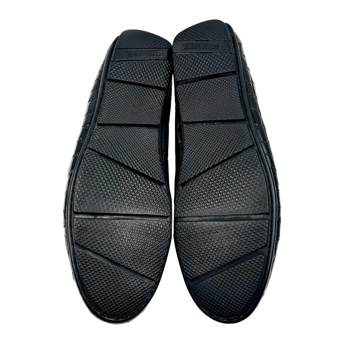 Roberto Cavalli Crocodile-Effect Leather Loafer (Size 45)