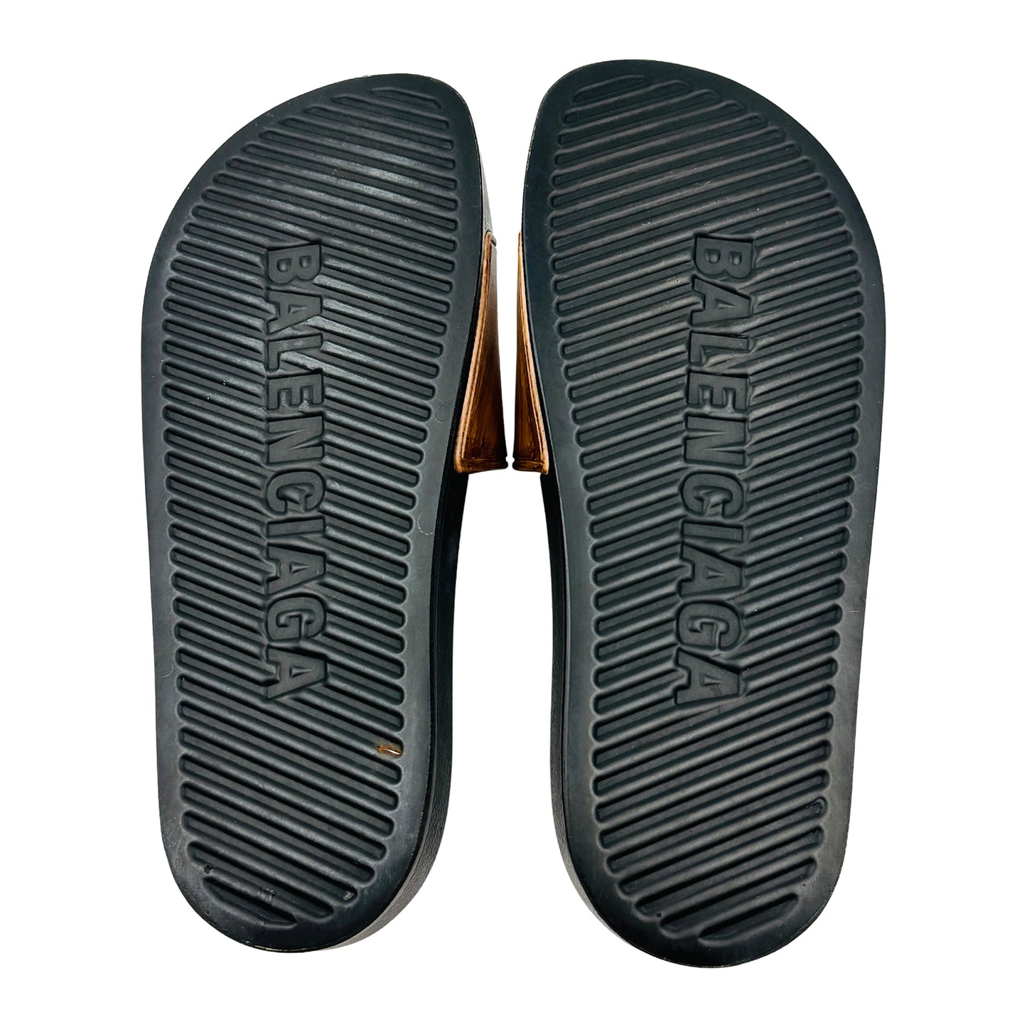 Balenciaga Pool 'Brown Black' Slides (Size 38)