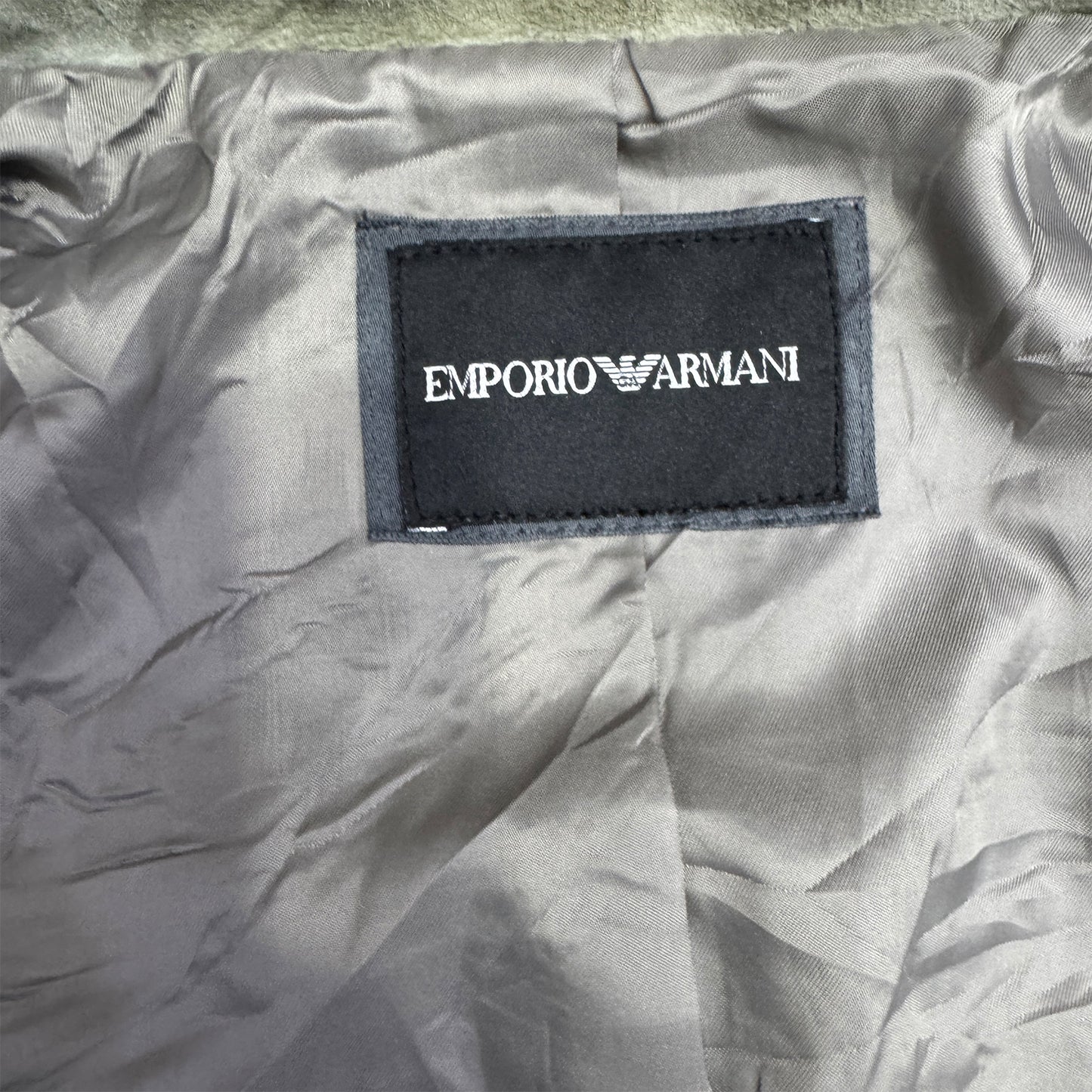 Emporio Armani Men's Suede Shirt Jacket (Size Medium)