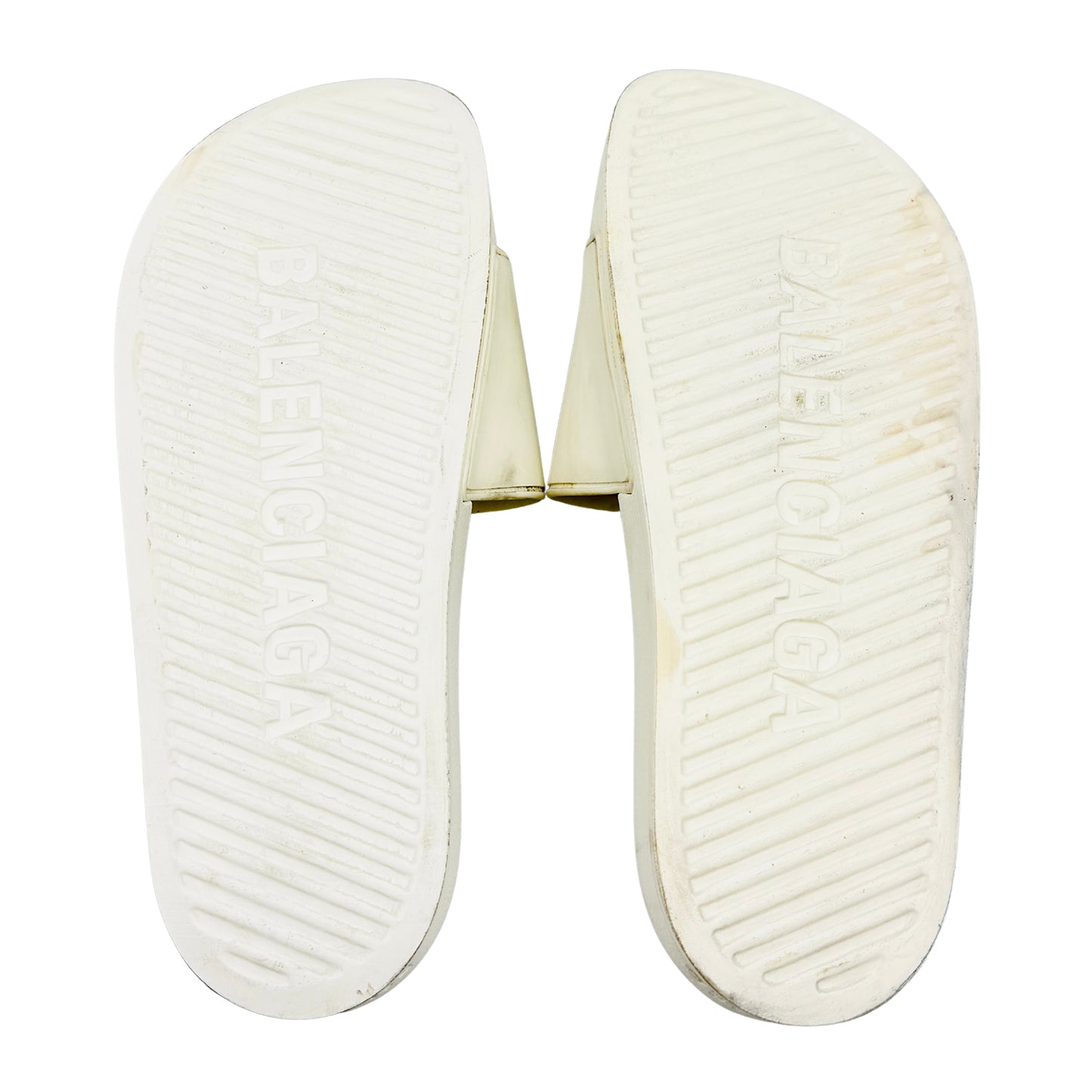 Balenciaga Pool BB Tape Logo Slides (Size 43)