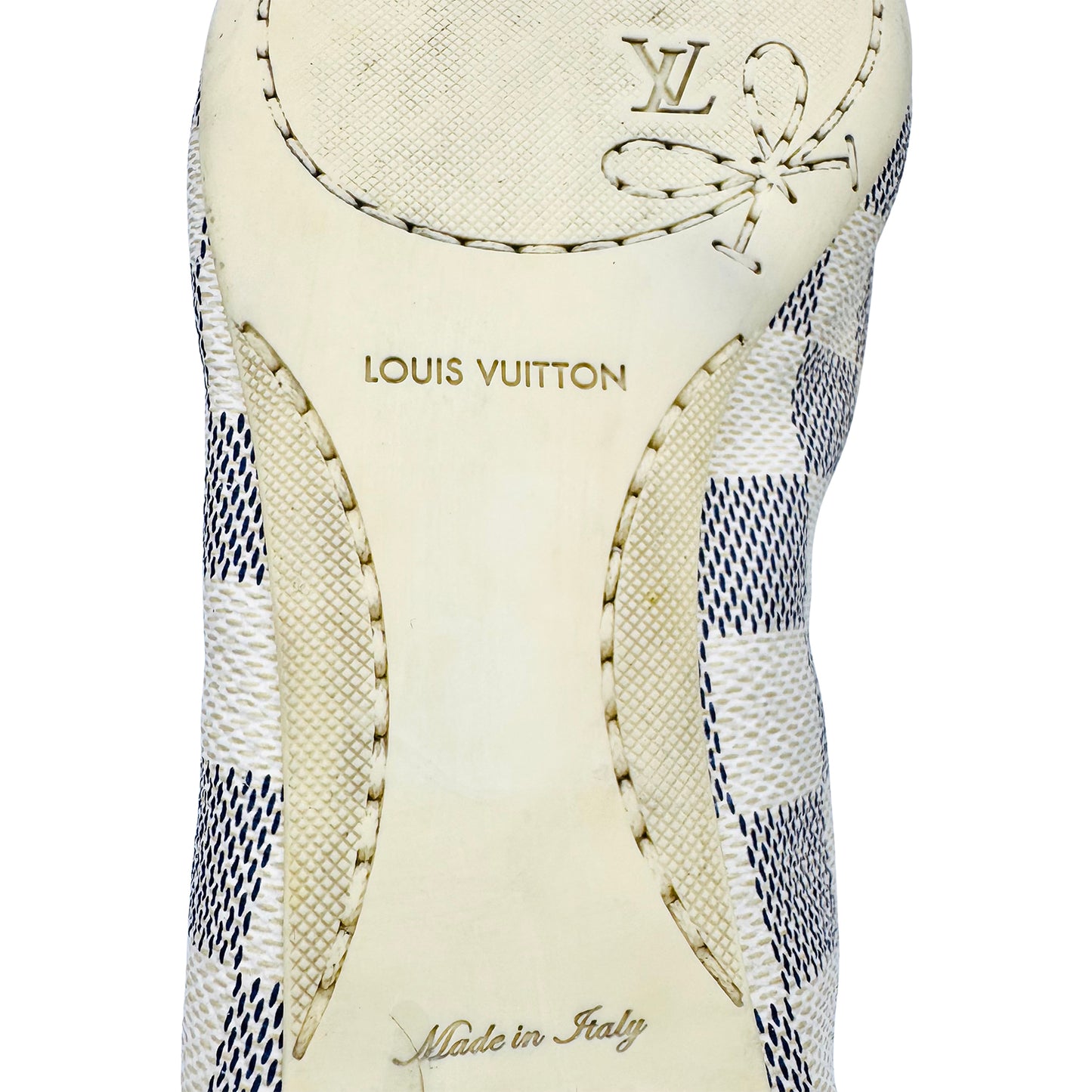 Louis Vuitton Damier Azur Flower Ballet Flats (Size 39)