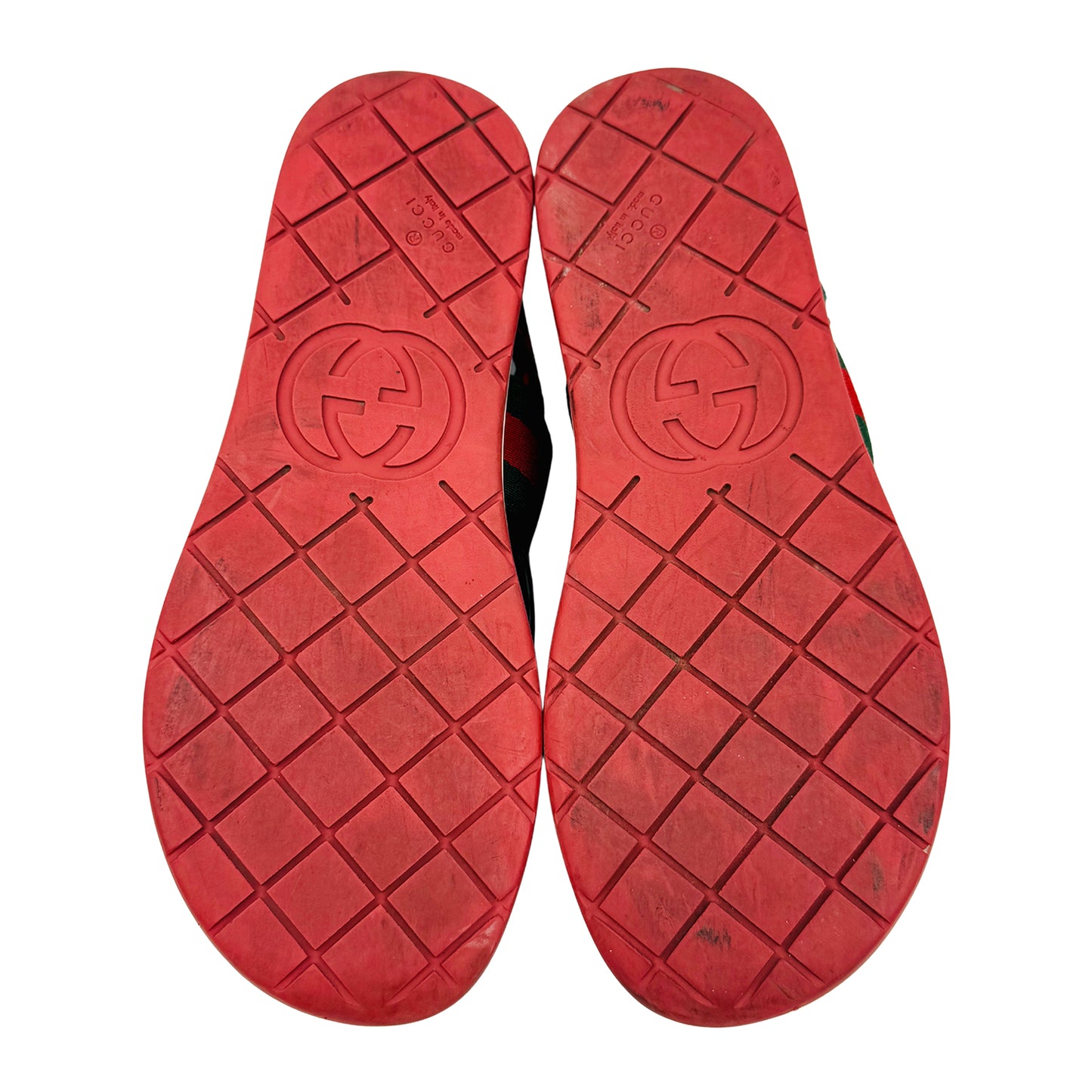 Gucci Toddler Chevron 'Green Red' Sandals (Size 35)