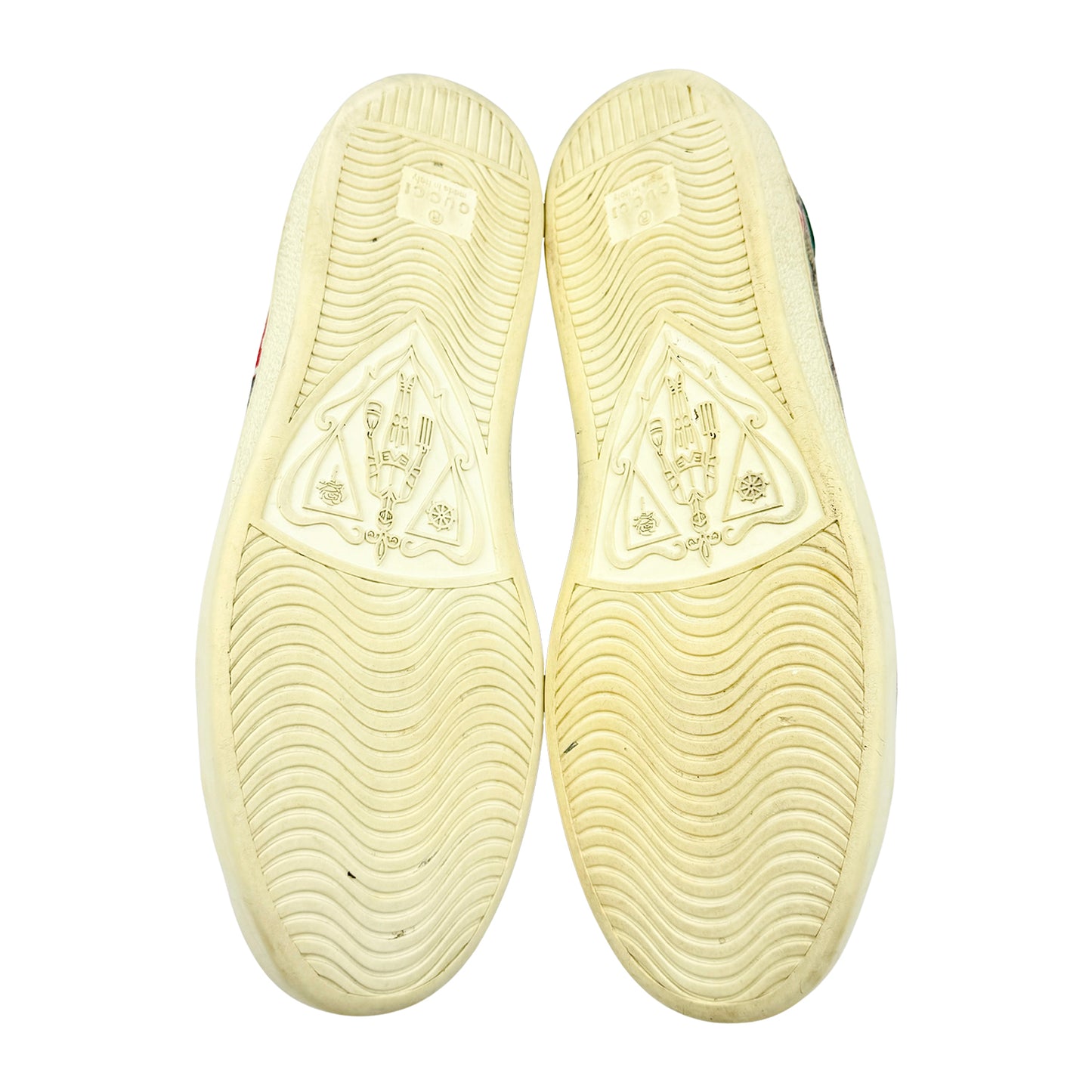 Gucci Ace GG Apple Beige Sneakers (Size 42)
