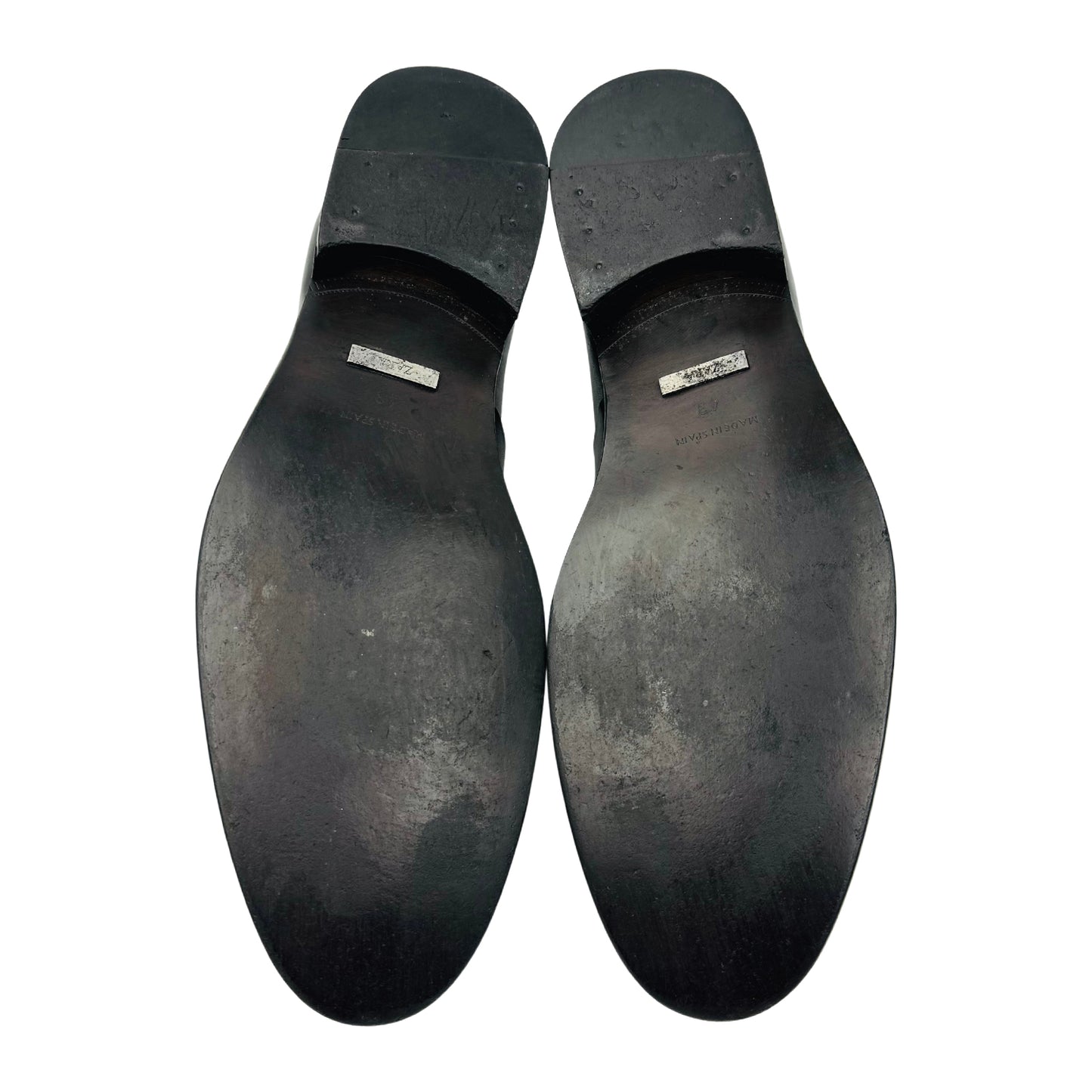 ZARA Men's Black Leather Spain Made Loafer (Size 43)