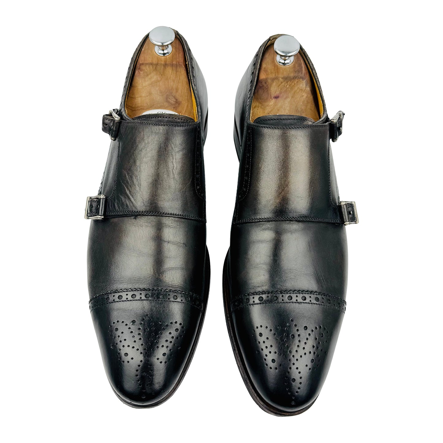 Magnanni Double Monk Strap Two Tone Shoes (Size 46)
