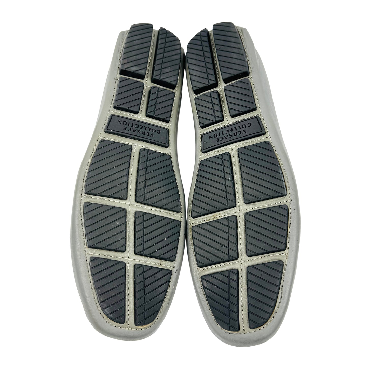 Versace Medusa Grey Loafers (Size 42/42.5)