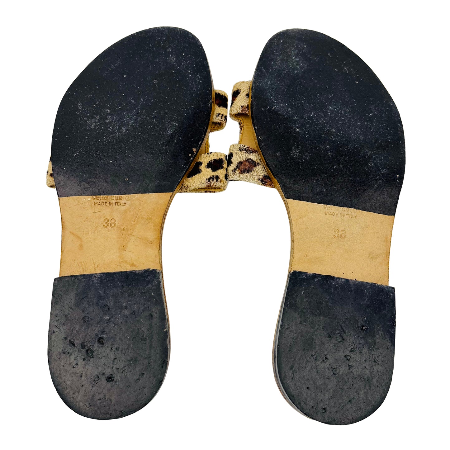 Martina Women's Leopard Print Sandal Slides (Size 38)