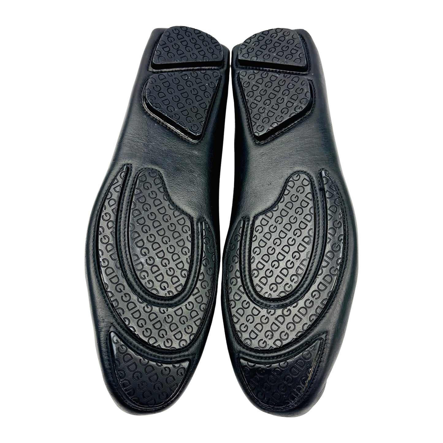 Dolce & Gabbana Men's Black Leather Loafers (Size 46/46.5)