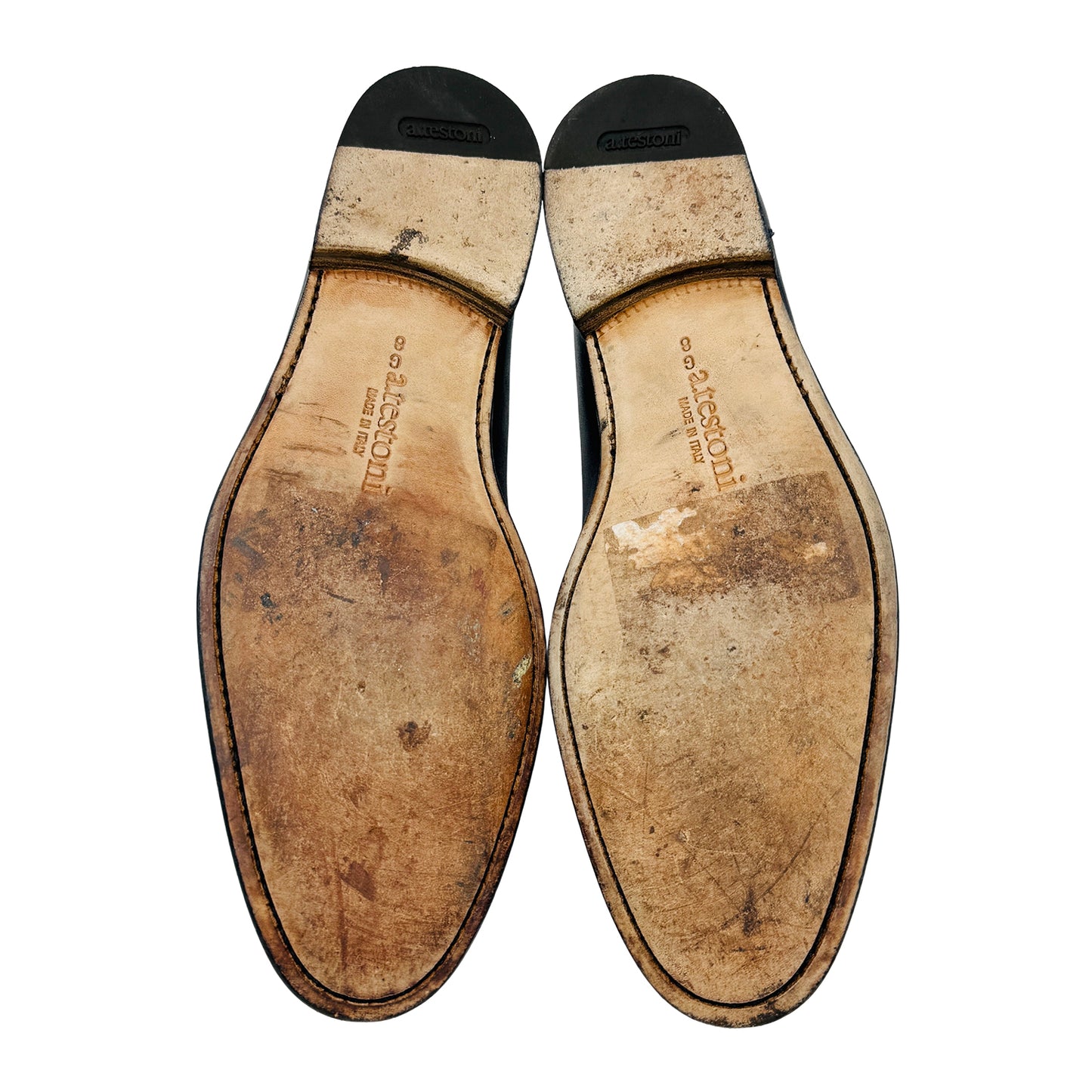 A.Testoni Men's Leather Penny Loafers (Size 42.5)