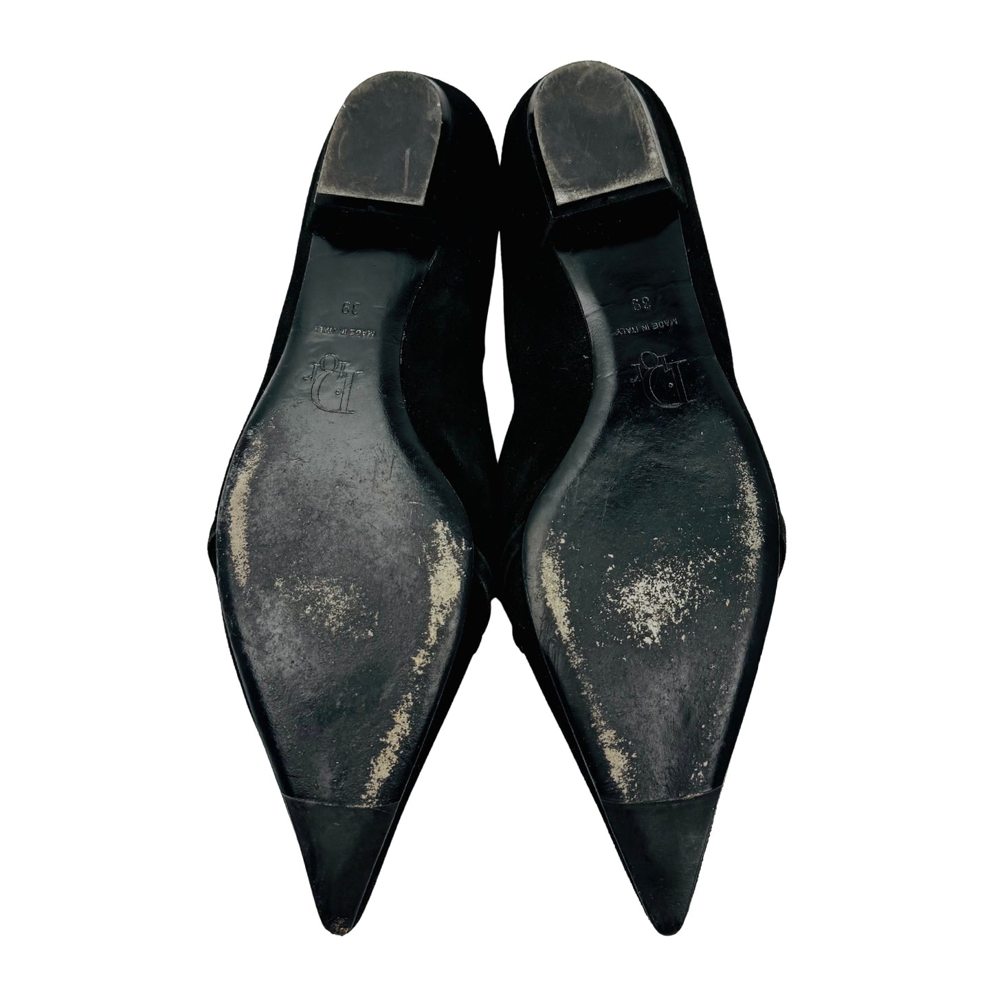 Christian Dior Black Suede Ballet Flats (Size 39/39.5)