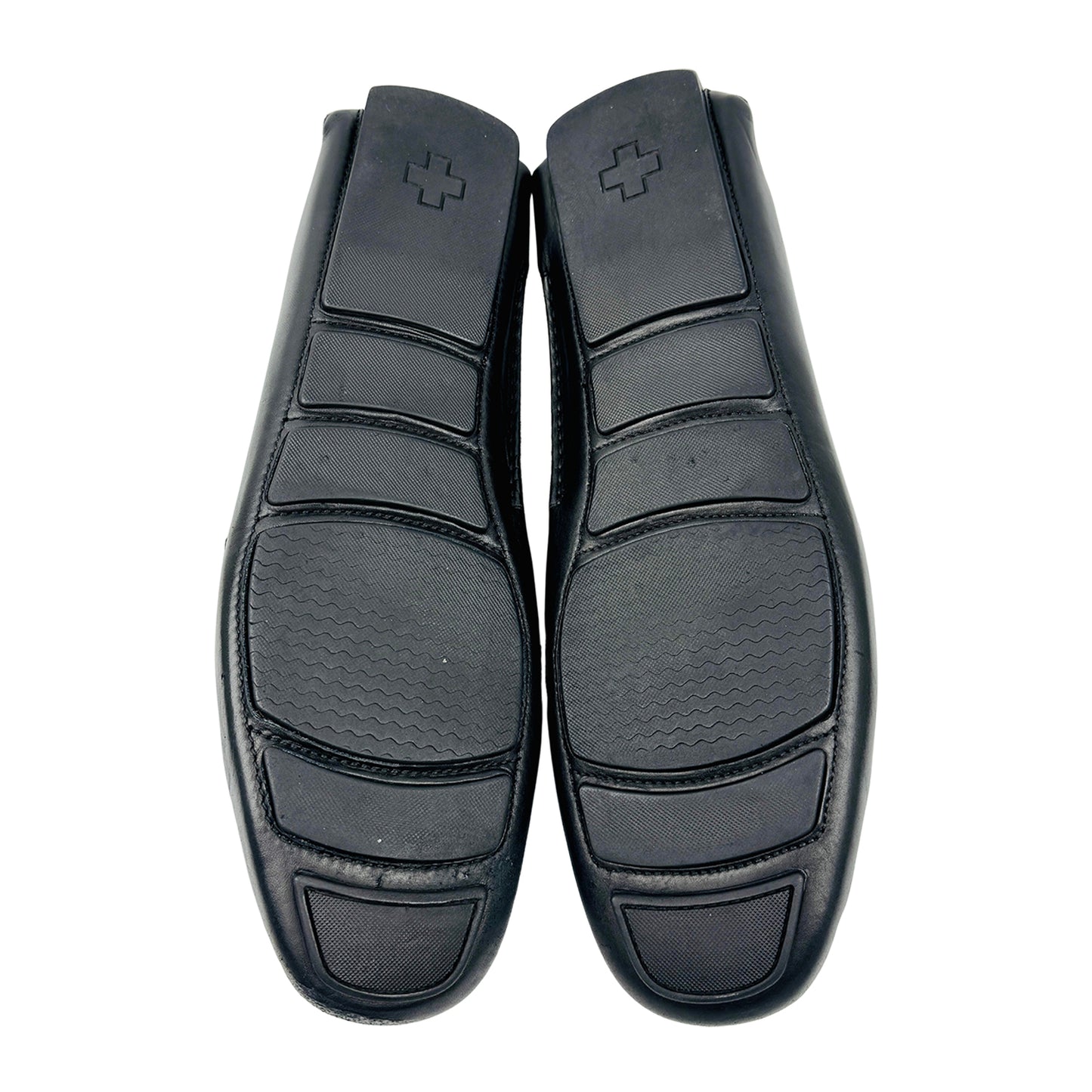 Bally Men's Black Leather Buckle Loafers (Size 44.5/45)