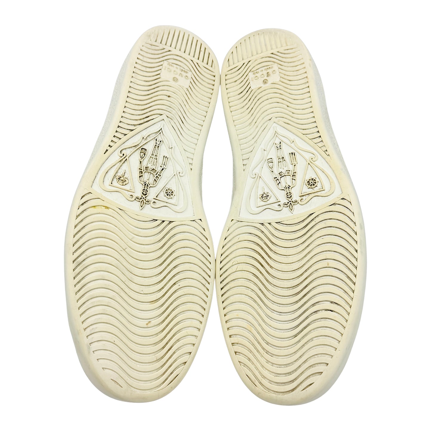 Gucci Ace 'Bee Embroidered' White Sneakers (Size 43/43.5) - 429446