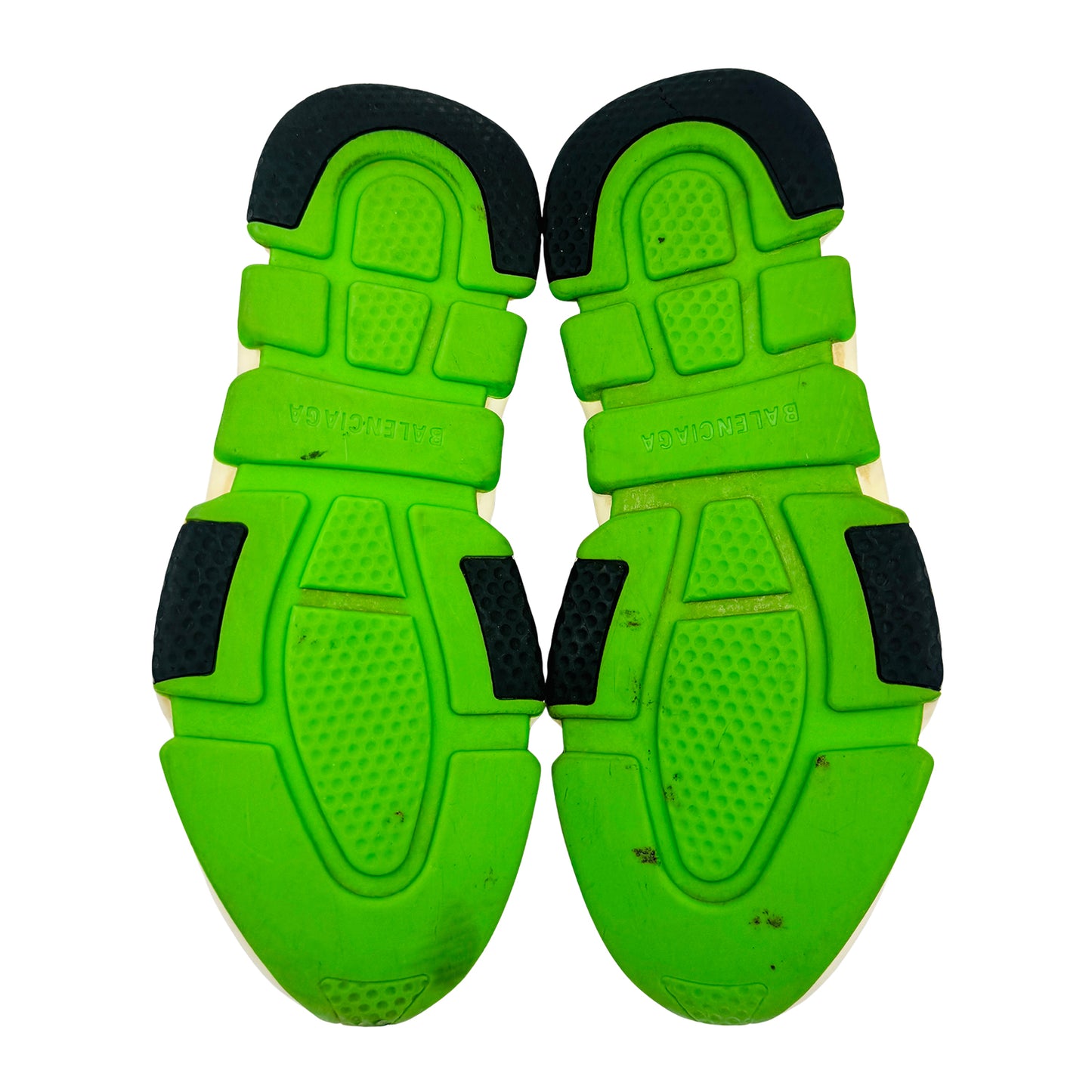 Balenciaga Speed Trainer 'Black White Neon Green' Shoes (Size 43)