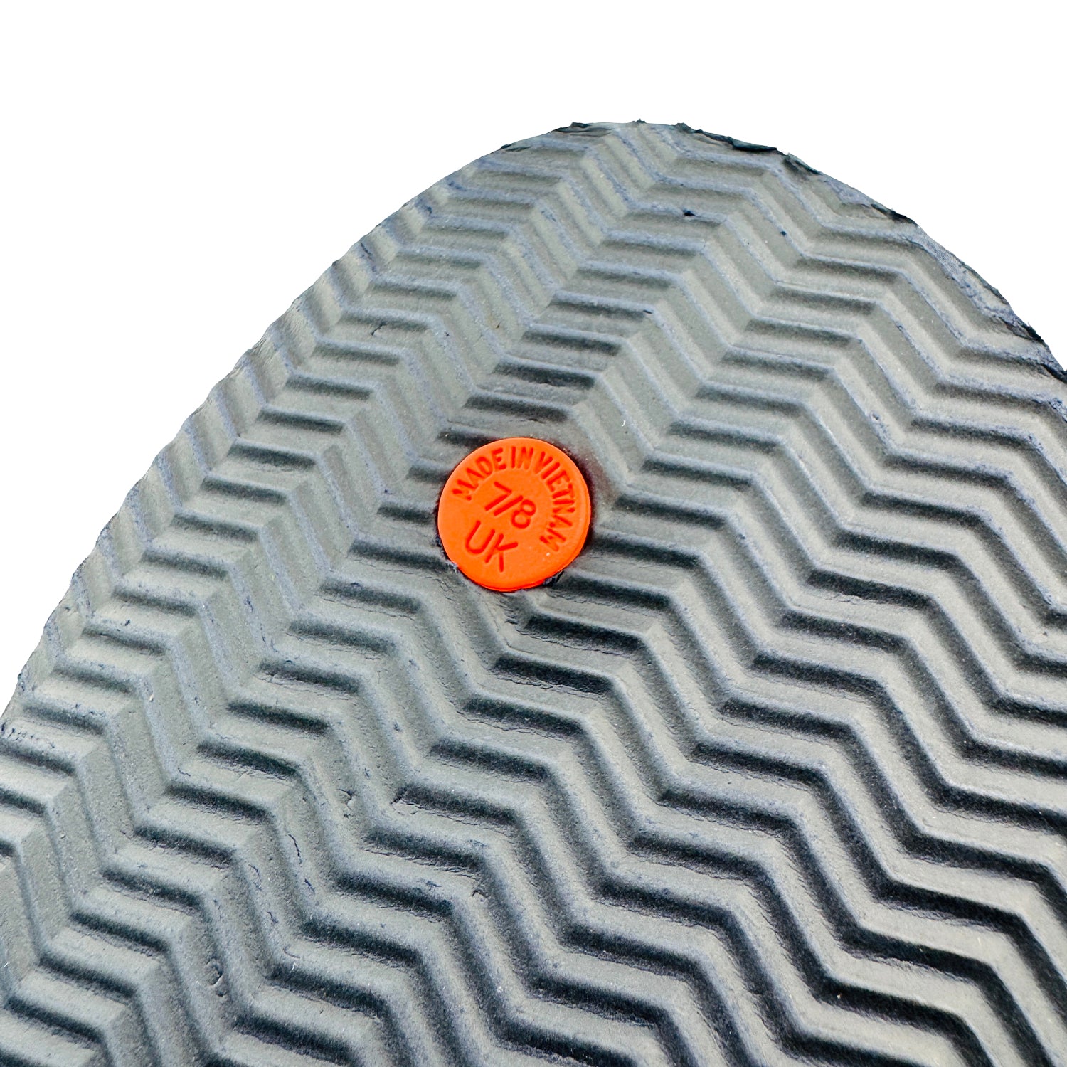 Puma flipflop outsole outsole closeup showing the the size and made of slippers