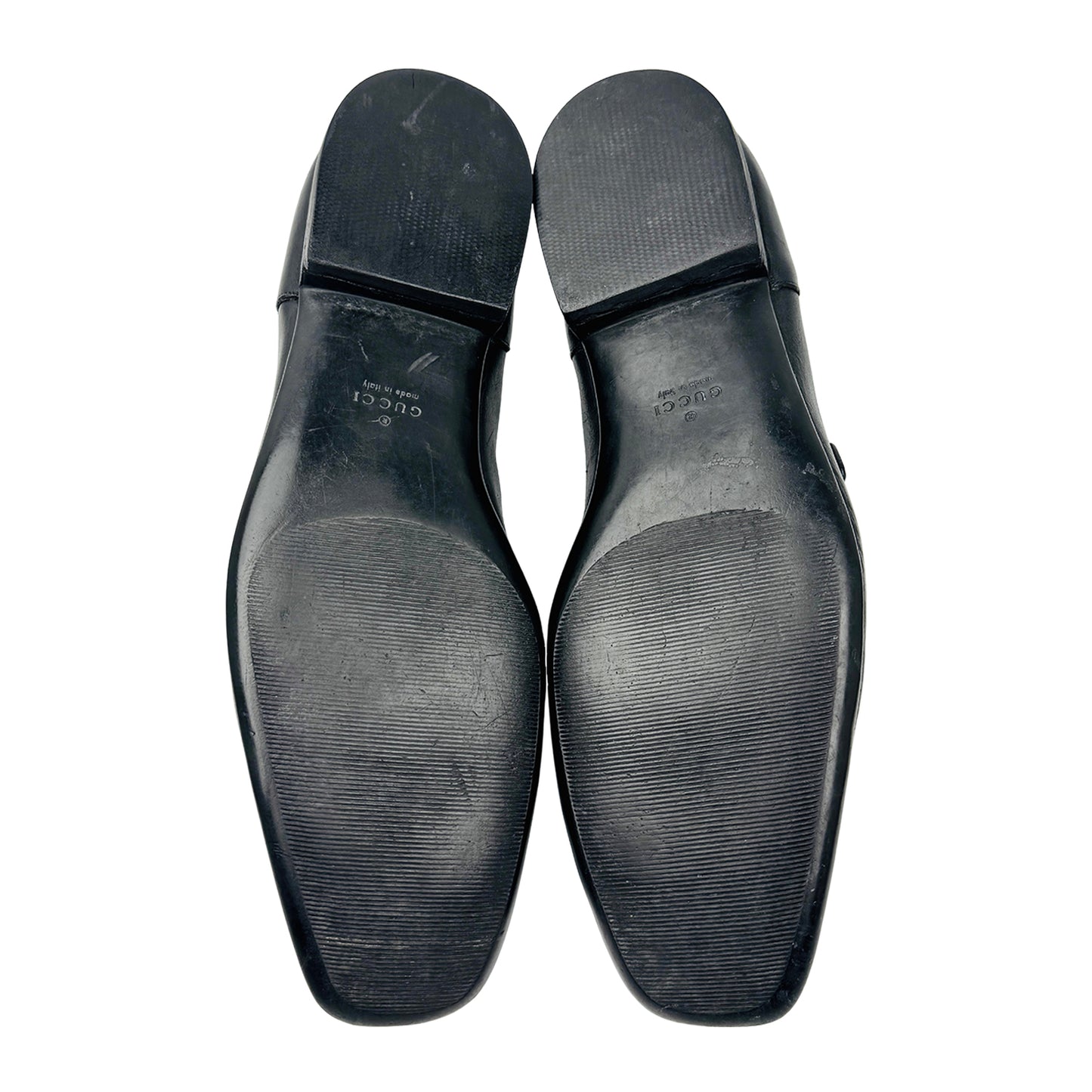 Gucci Men's Black Leather Loafers (Size 44.5) - 189995