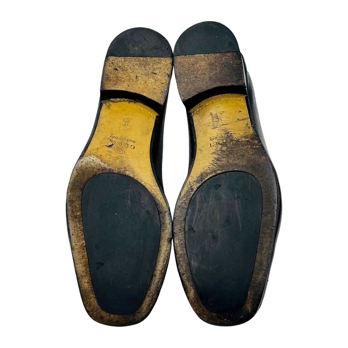 Gucci 1953 Black Leather Horsebit Loafers (Size 43)