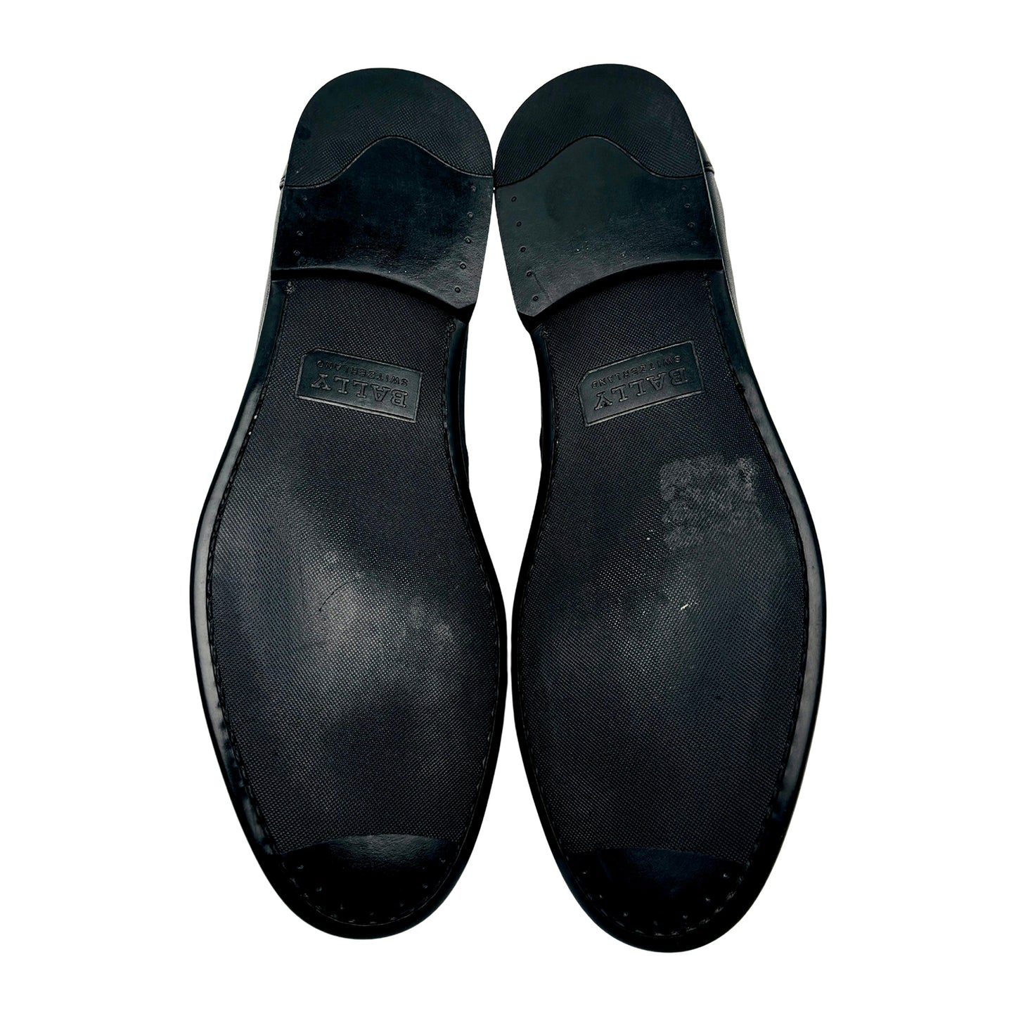 Bally Black Woven Leather Penny Loafers (Size 42)