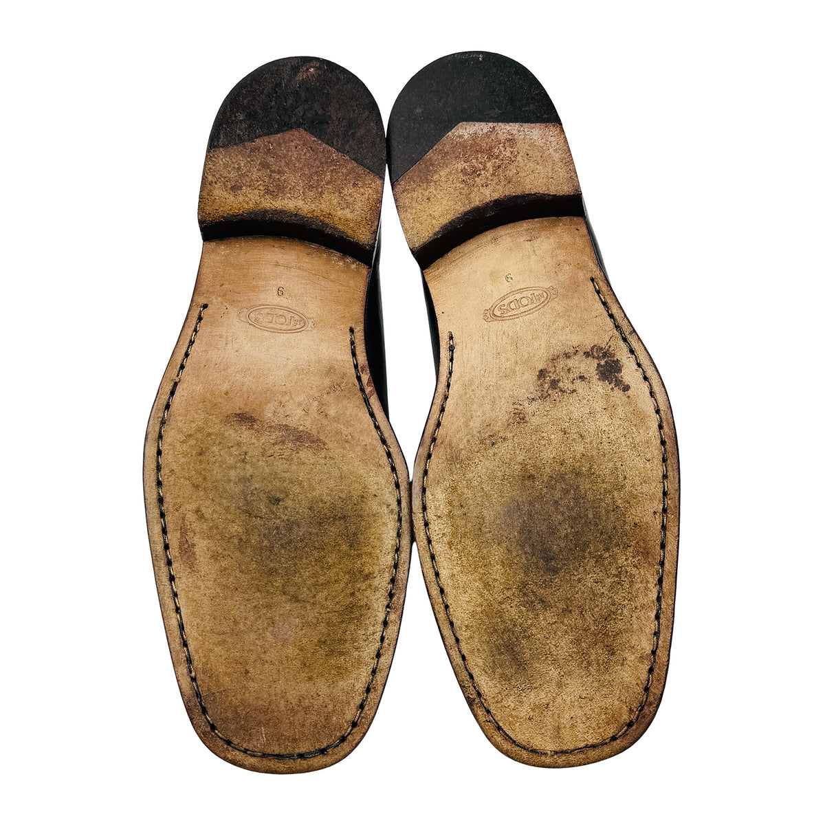 Tods Men's Dark Brown Leather Loafers (Size 43)