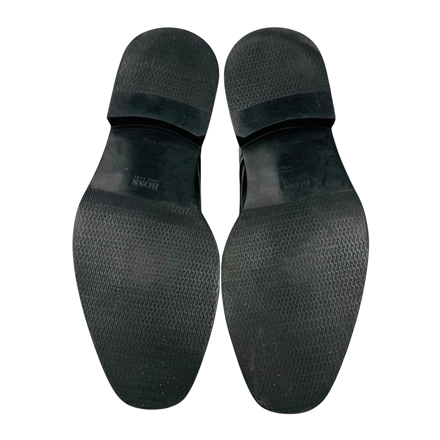 Hugo Boss Men's Black Leather Derby Shoes (Size 42.5/43)