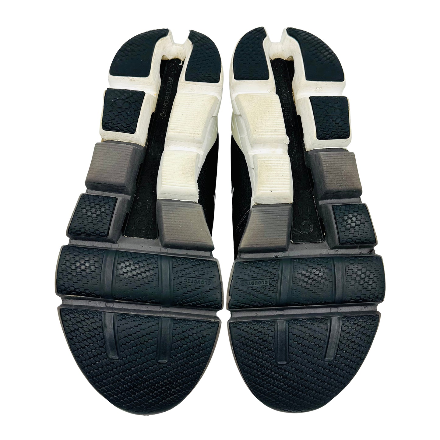 On Cloudflyer 4 'Black White Dark Grey' Shoes (Size 46/46.5)