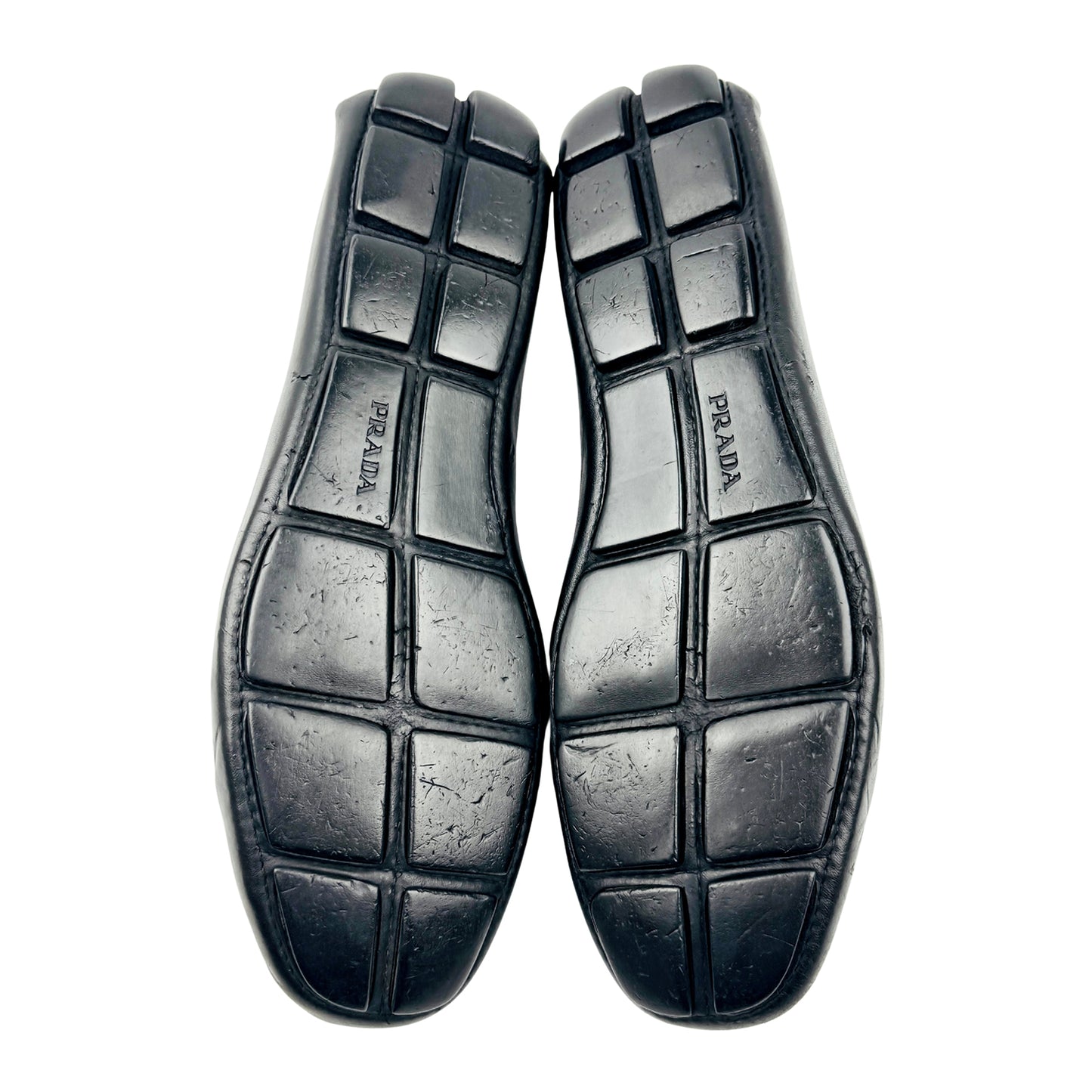 Prada Men's Black Driving Penny Loafers (Size 42/42.5)