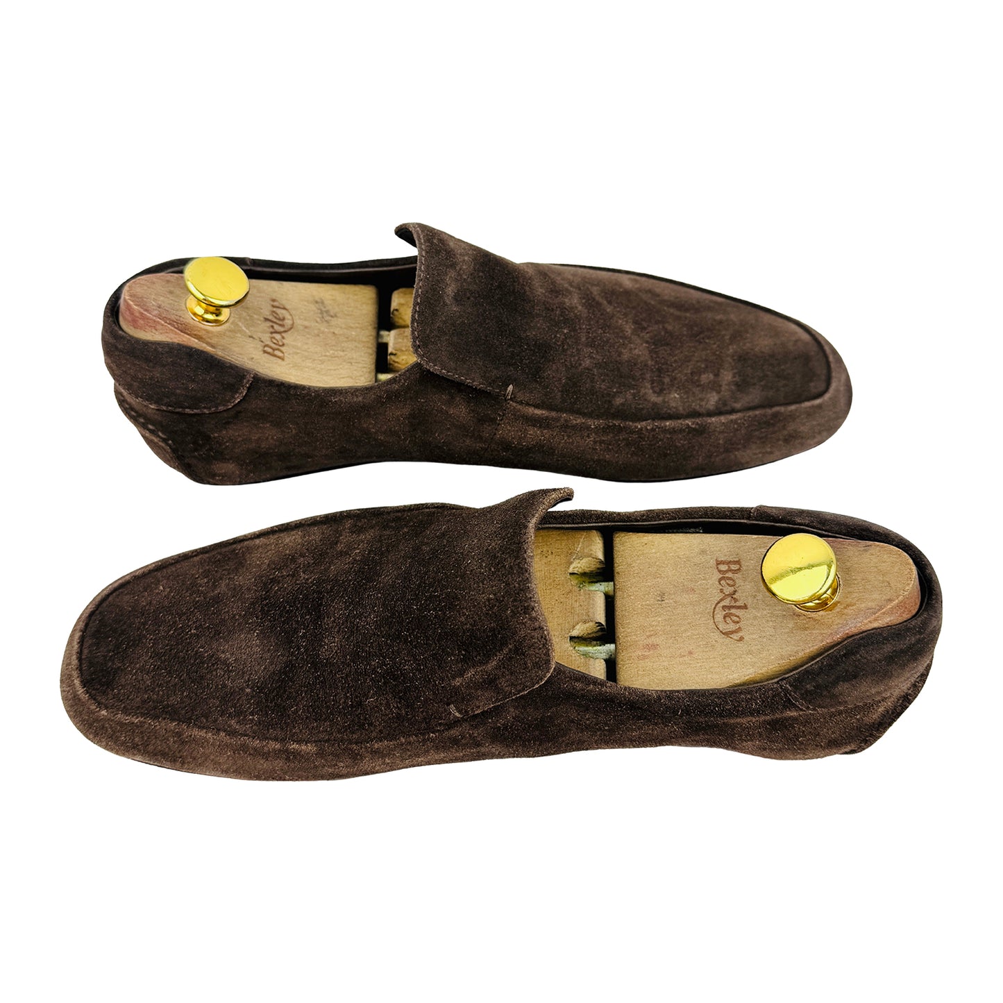 Prada Men's Dark Brown Suede Loafers (Size 42.5/43)
