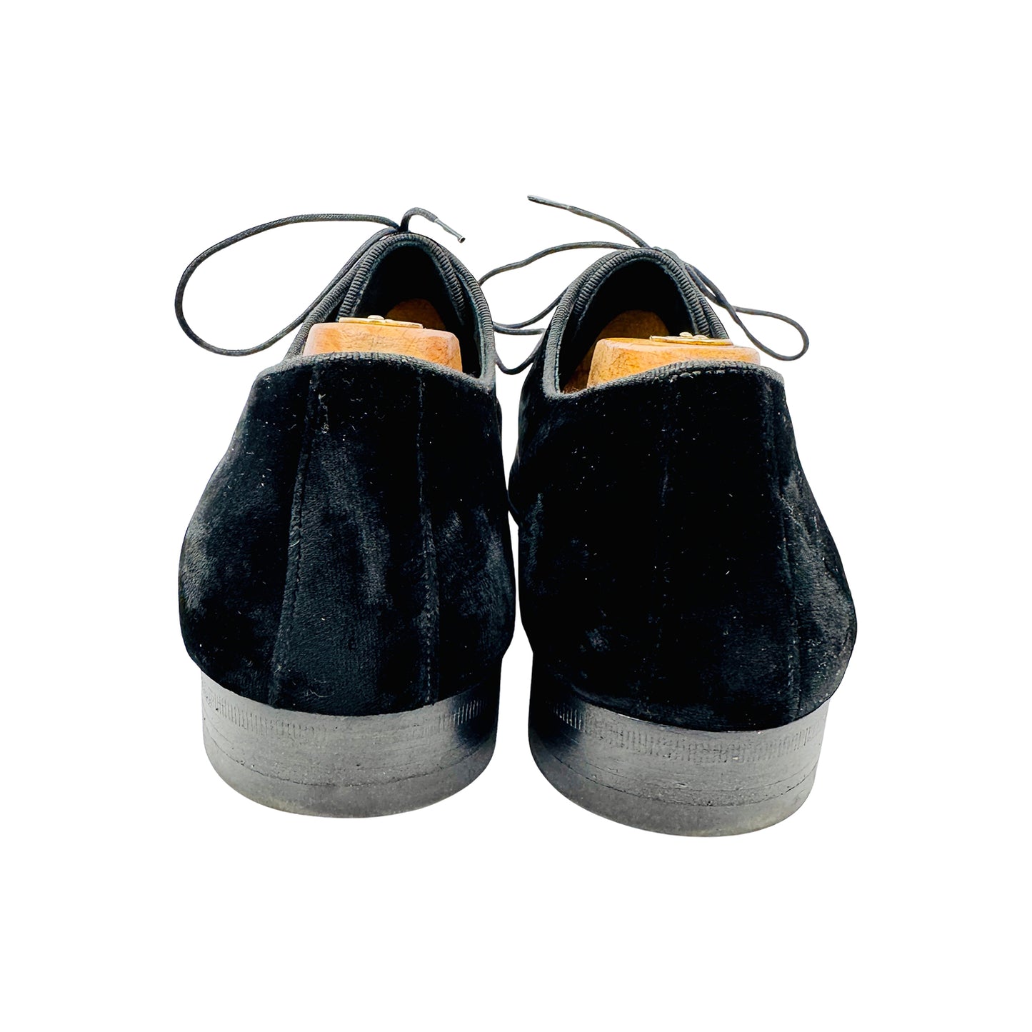 Dolce & Gabbana Black Velvet Derby Shoes (Size 43/43.5)