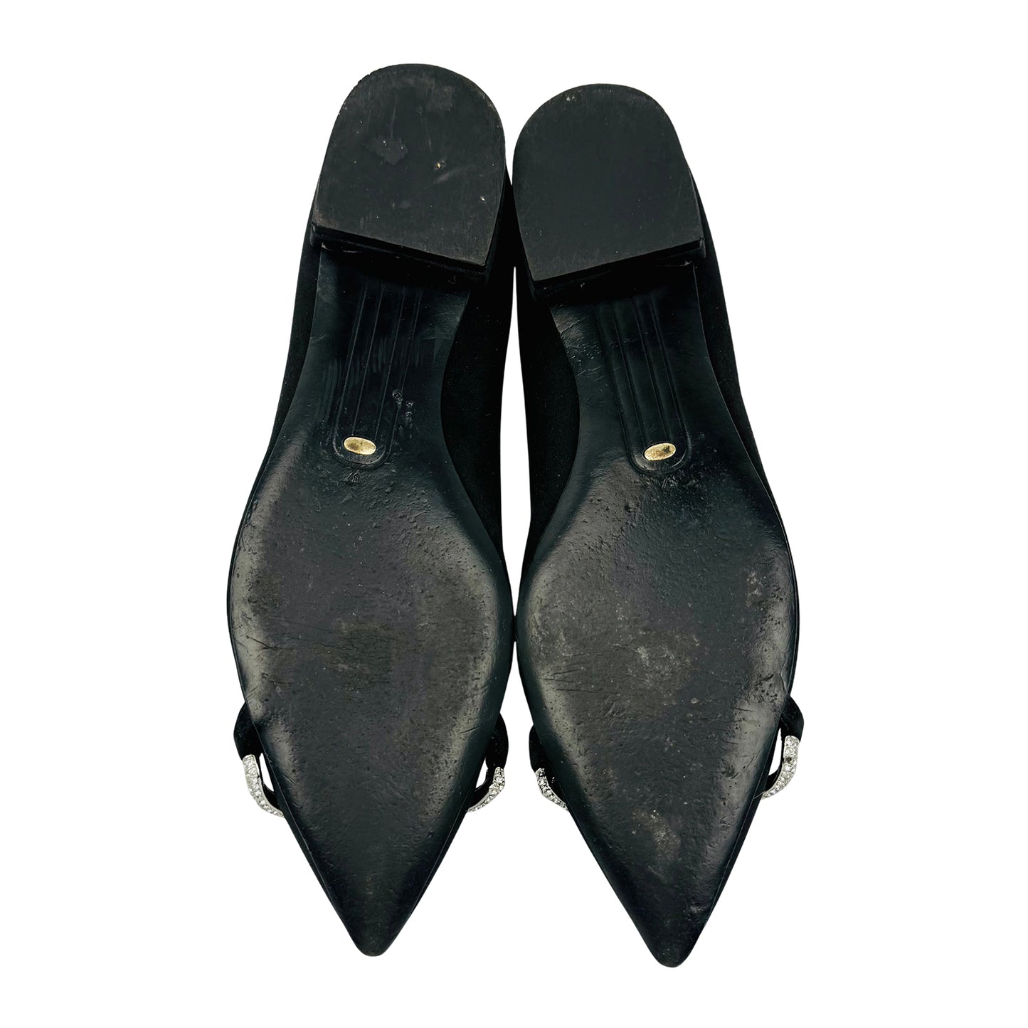 Stella Luna Black Pointed Toe Flats (Size 37/37.5)