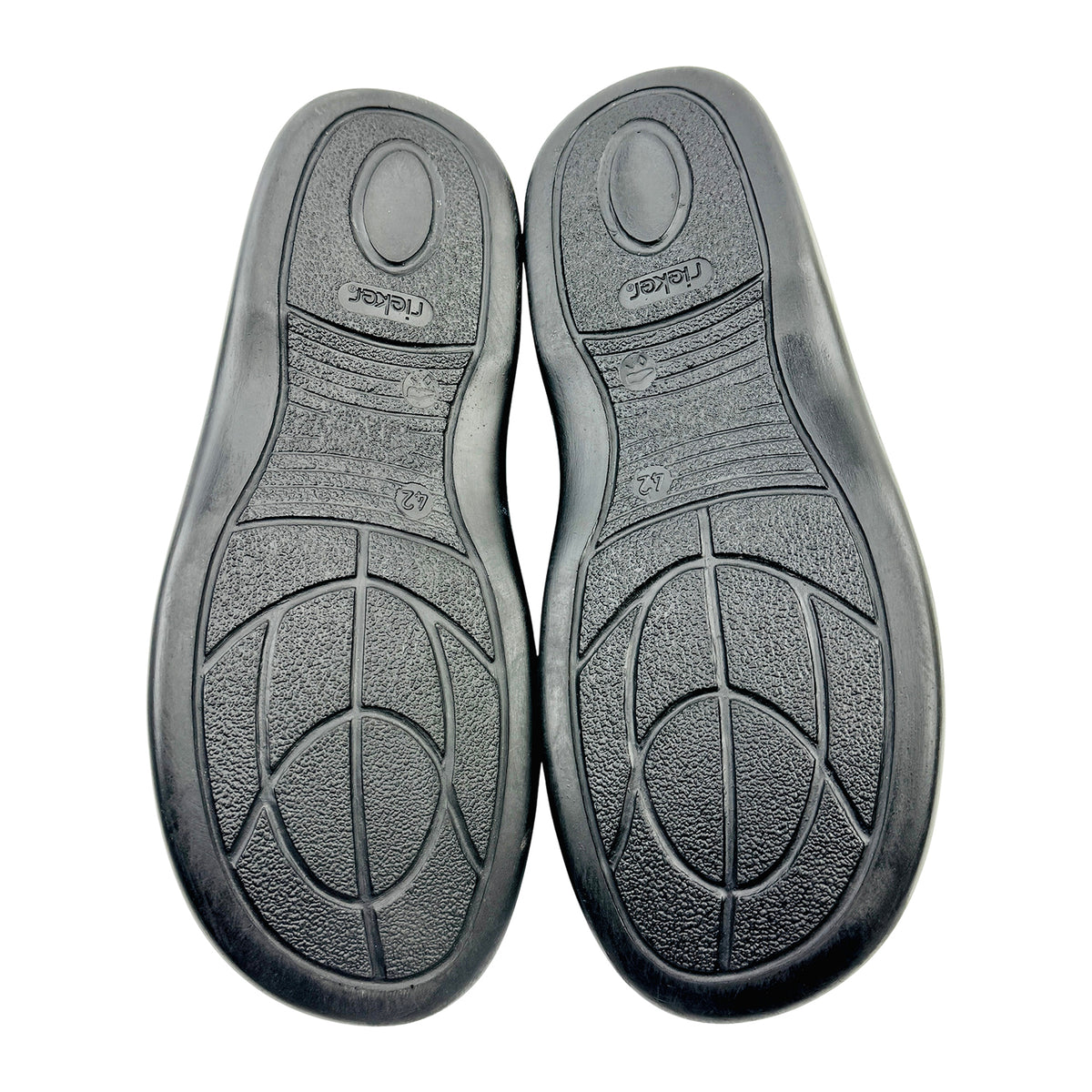 Rieker Men's Black Leather Sandal Slippers (Size 42) - 25590-00
