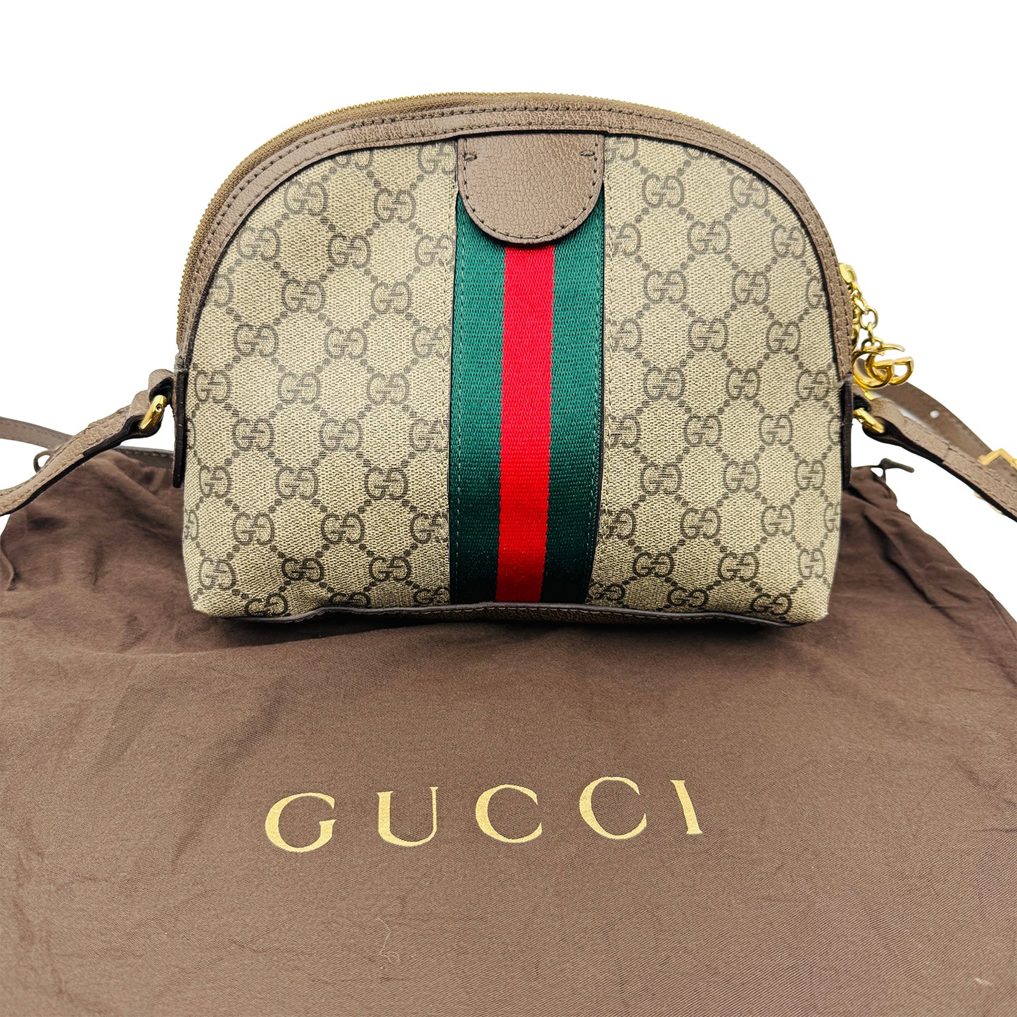 Gucci GG Supreme Ophidia Dome Crossbody Bag - 499621