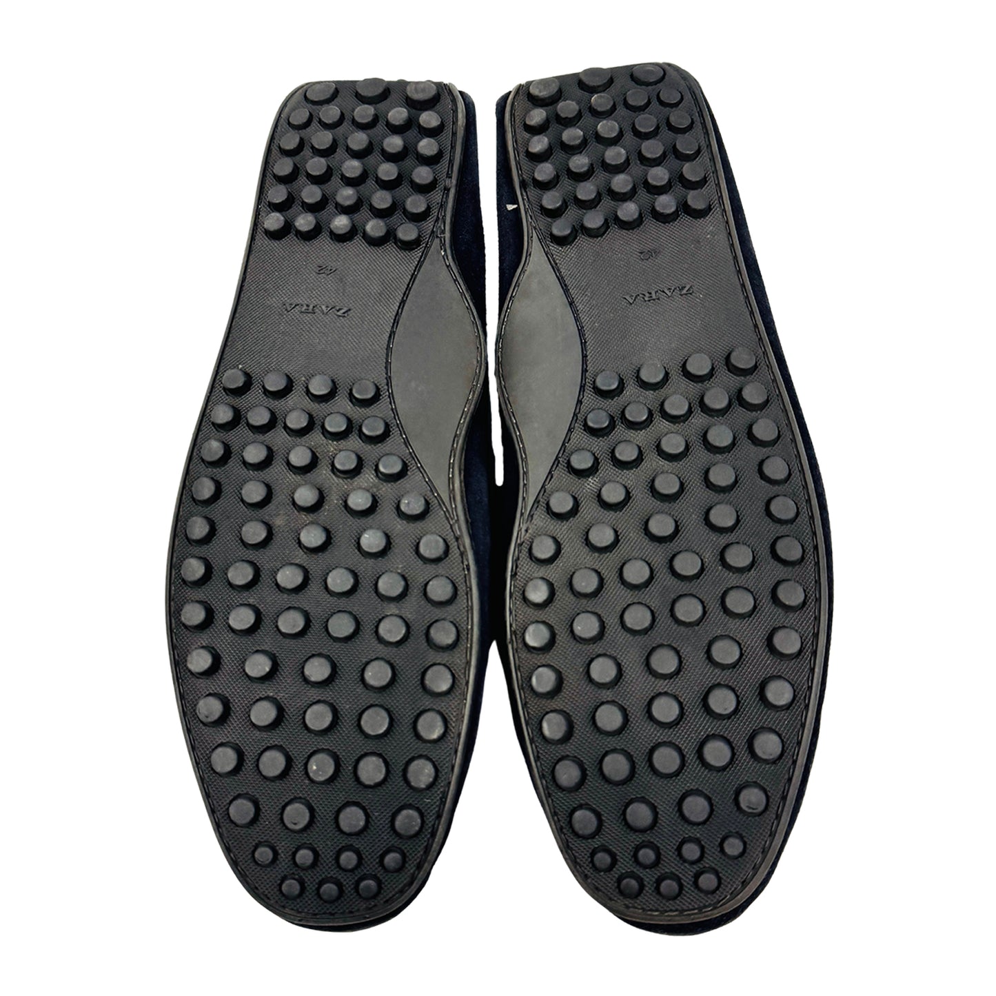 Zara Men's Dark Navy Suede Tassel Loafers (Size 42)