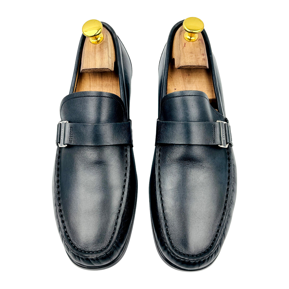 Bally Tedor Black Leather Loafers (Size 39/39.5)