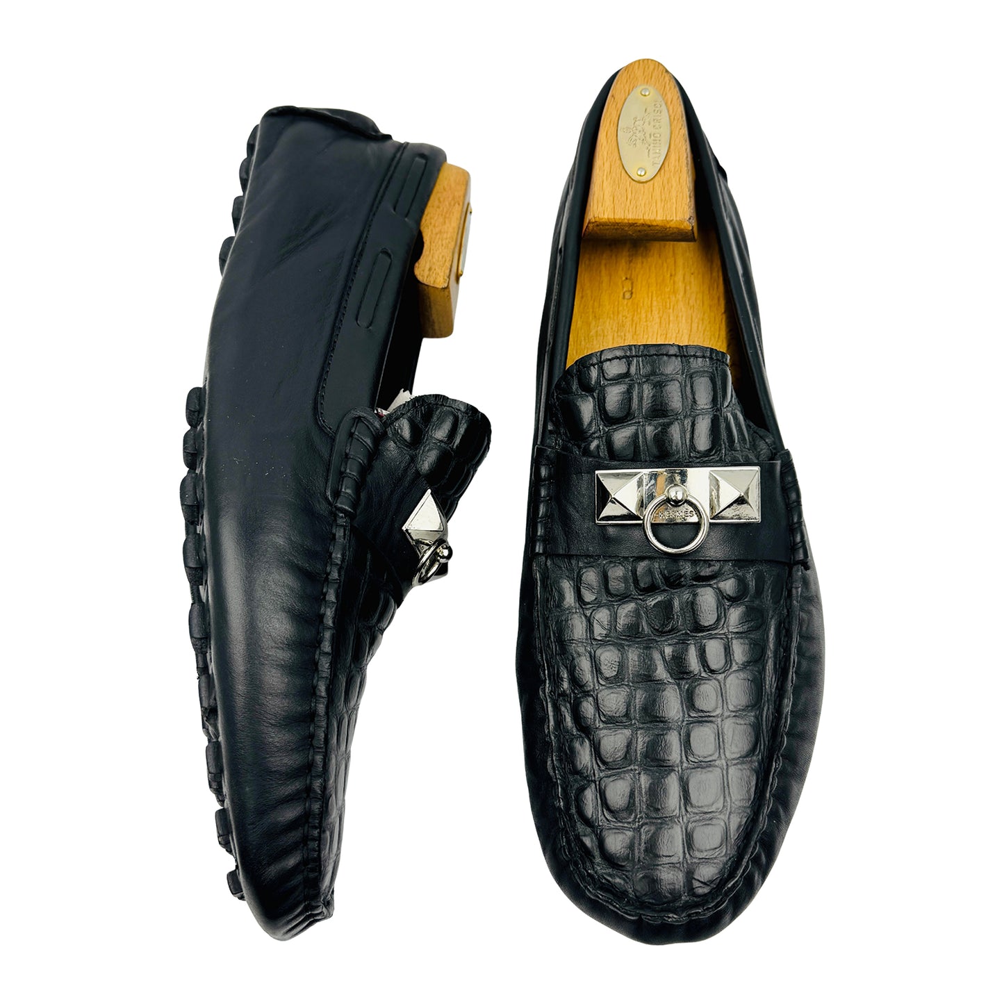 Hermès Men's Irving Black Loafers (Size 42.5/43)