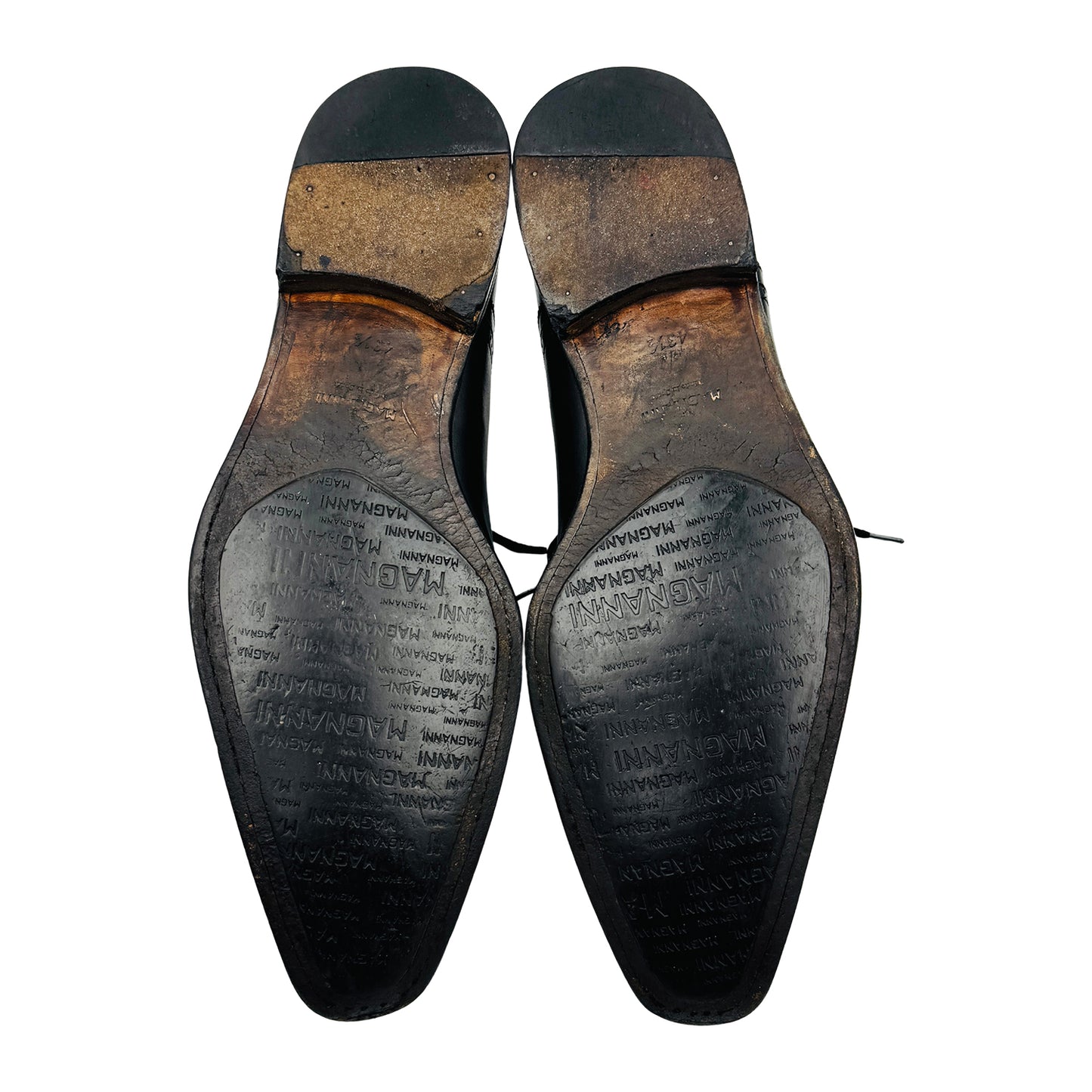 Magnanni Men's Black Leather Oxfords (Size 43.5)