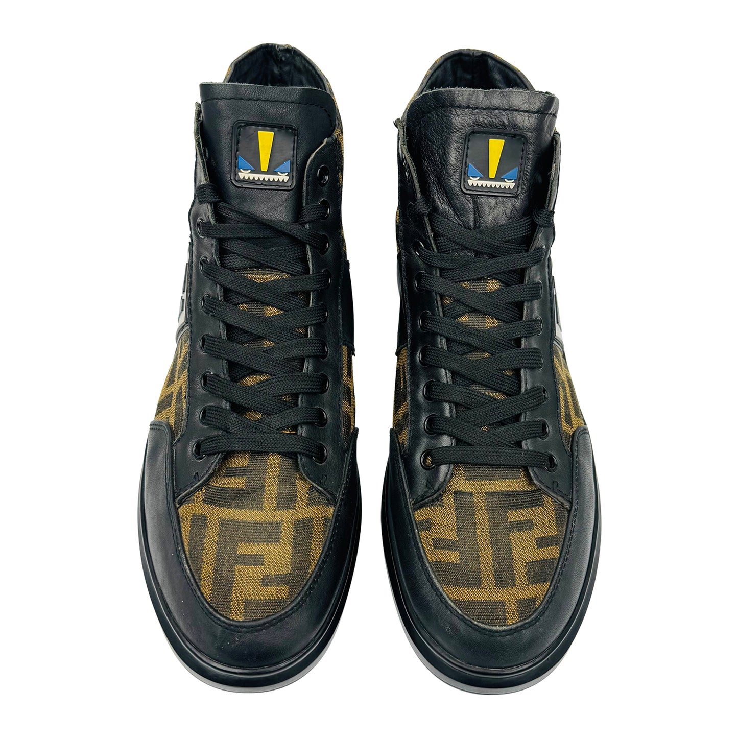 Fendi Men's FF Monogram High-Top Sneakers (Size 43.5/44)