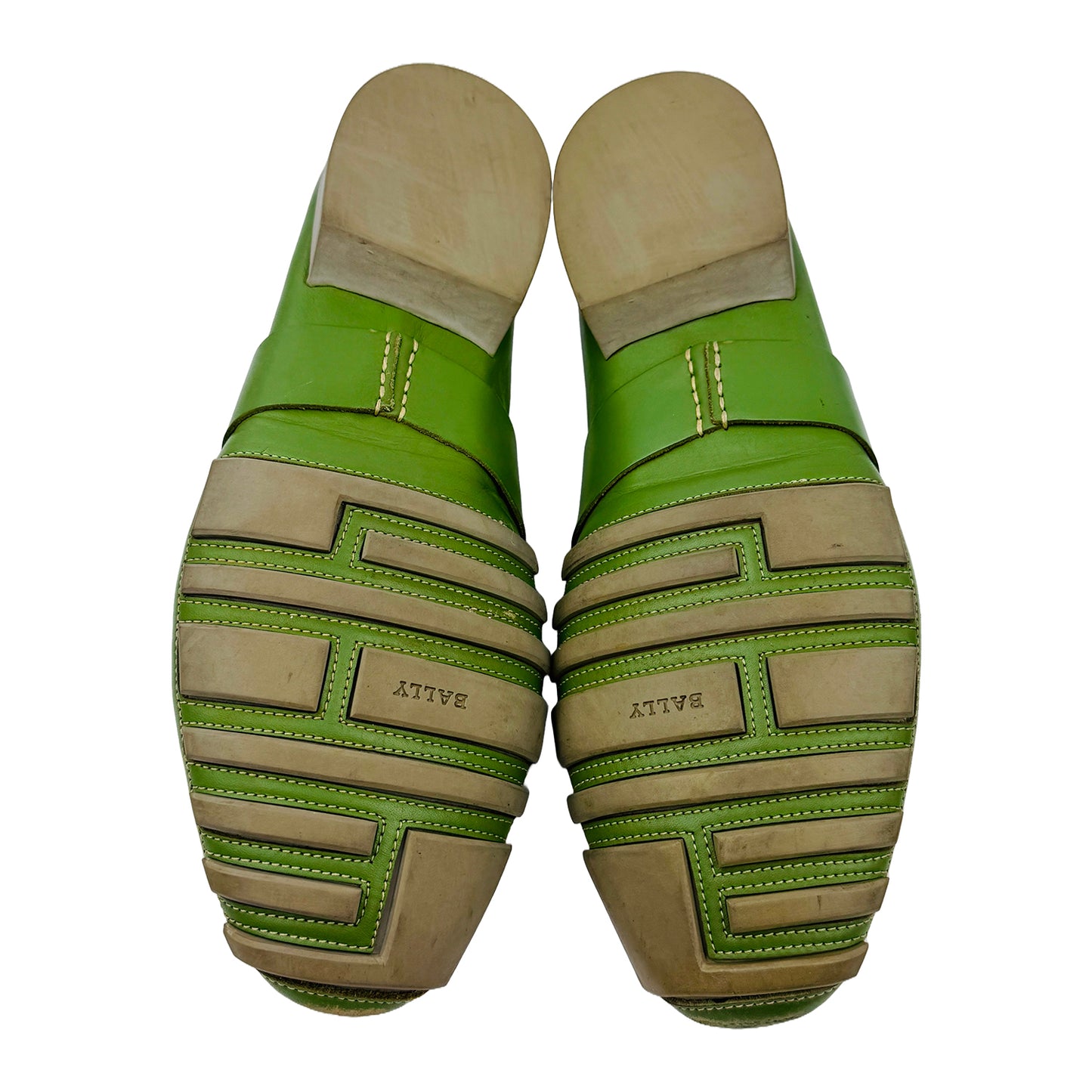 Bally Men's Saturno Green Leather Loafers (Size 45.5/46) - SATURNO-02