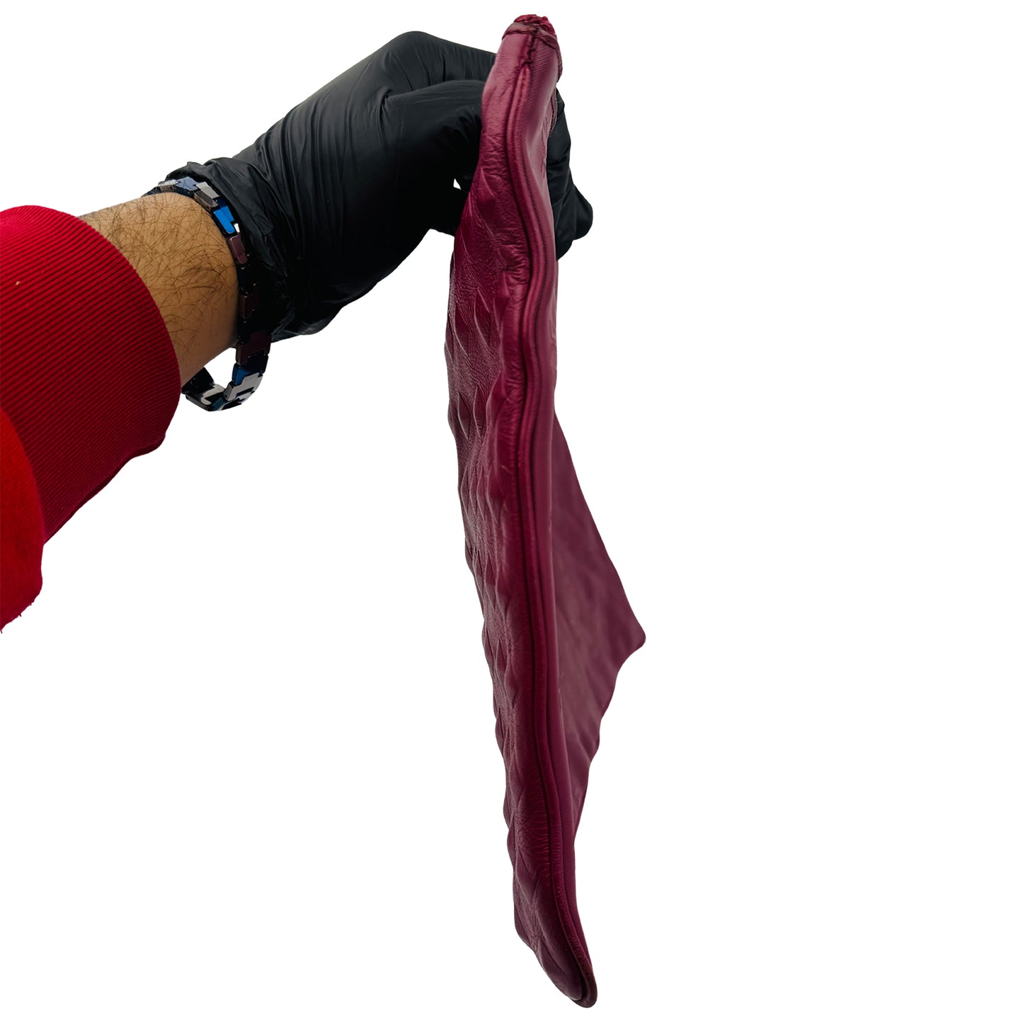 MCM Fuchsia Calf Leather Pouch Bag