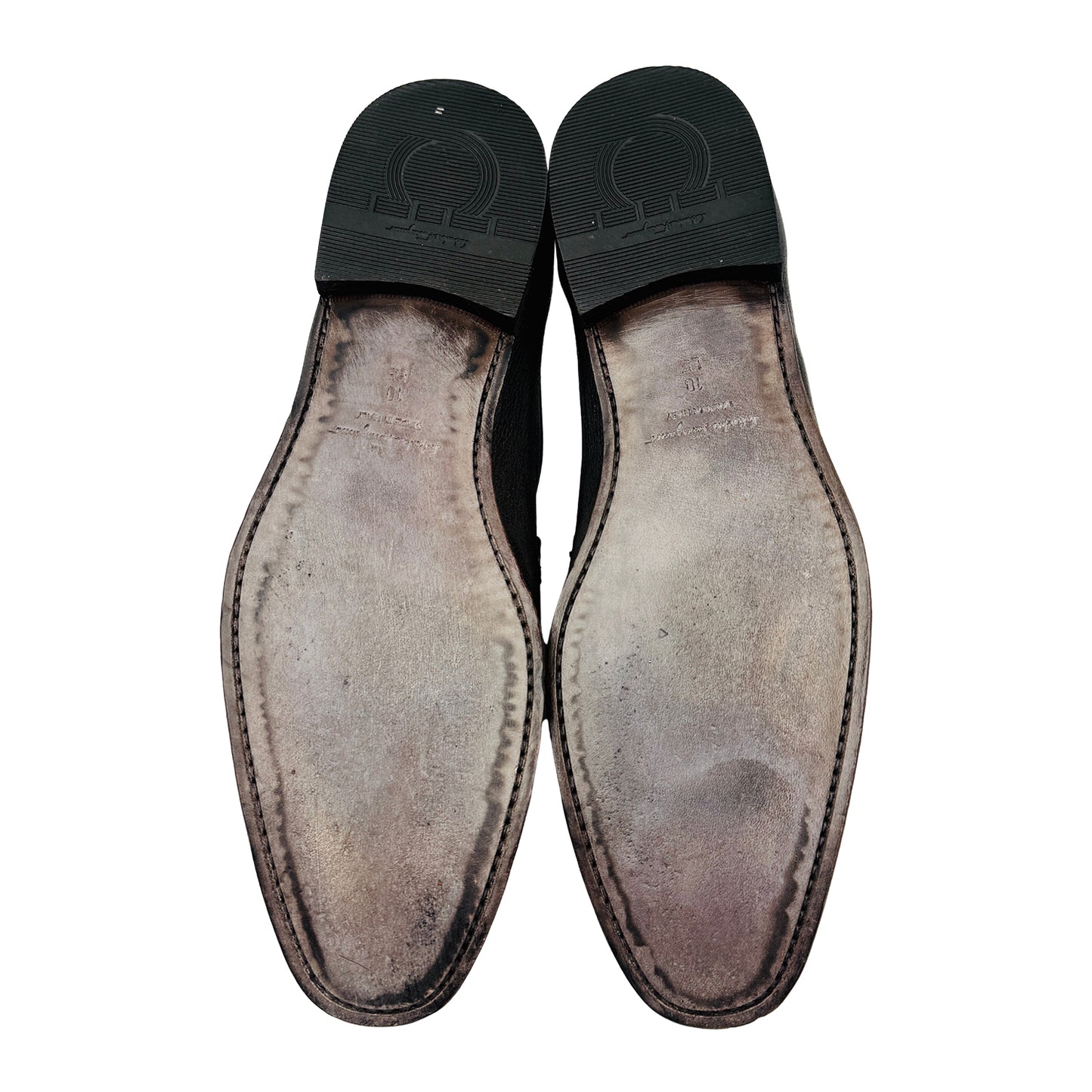 Salvatore Ferragamo Exotic Python Embossed Loafers (Size 43.5)