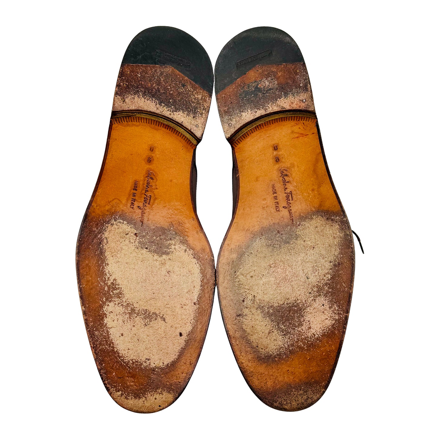 Salvatore Ferragamo Men's Brown Derby Shoes (Size 42)