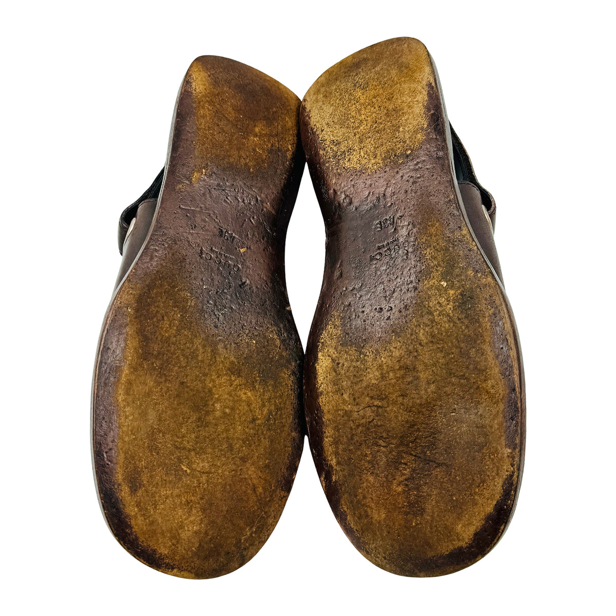Gucci Vintage Leather Slingback Sandals (Size 43/43.5)