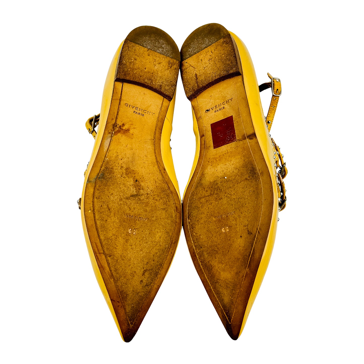 Givenchy Women's Yellow Pointed Toe Flats (Size 38)