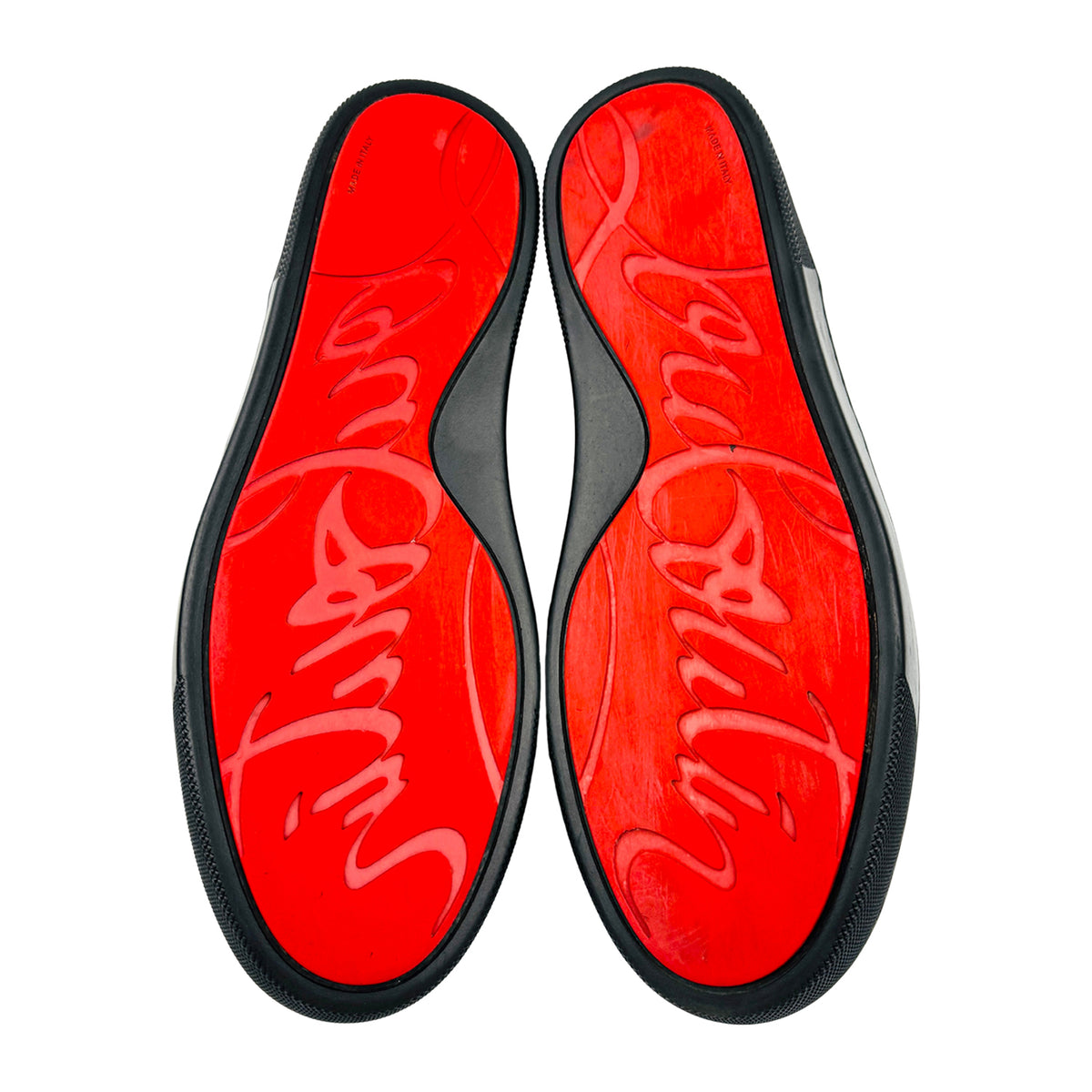 Christian Louboutin Happyrui Black Leather Sneakers (Size 43)