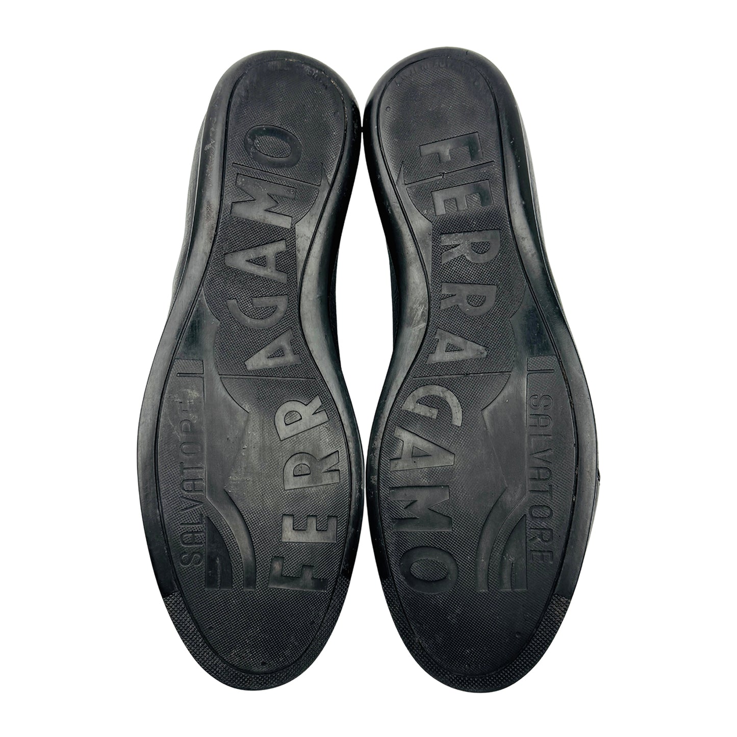 Salvatore Ferragamo Men's Black Sneakers (Size 42.5)