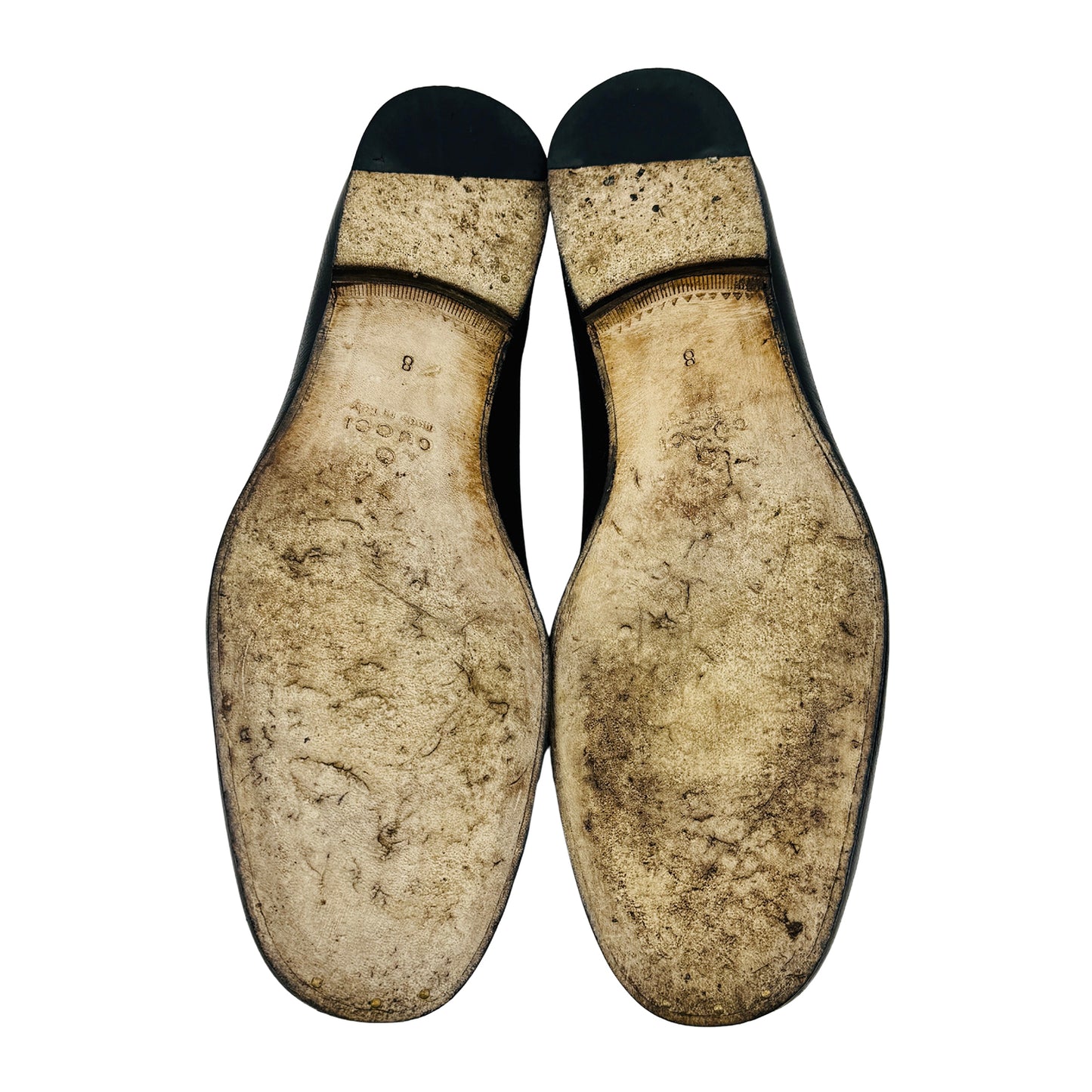 Gucci Men's Black Horsebit Loafers (Size 42/42.5) - 649479