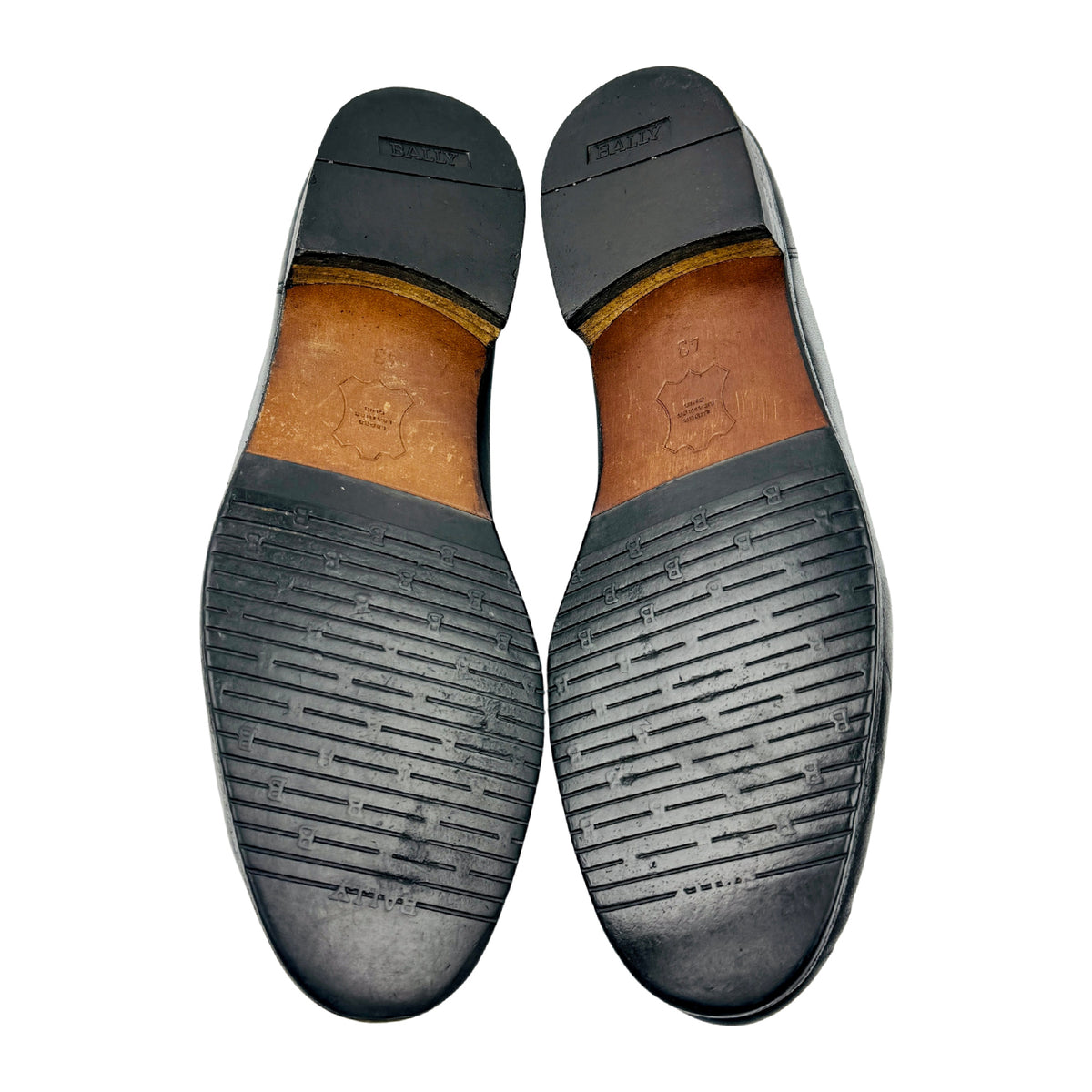 Bally Men's Formal Black Leather Italian Loafers (Size 43)