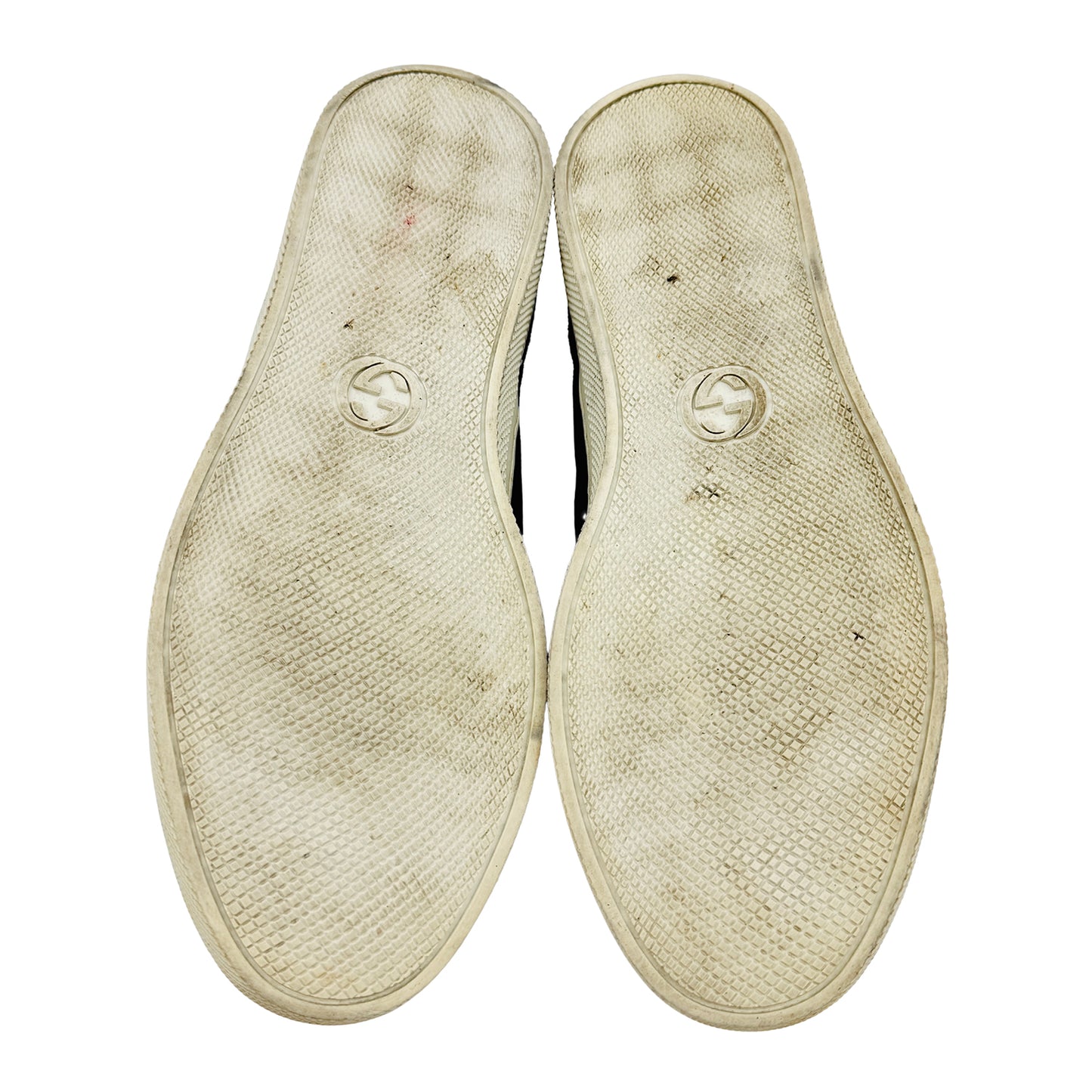 Gucci Men's Black Suede Wool Slip-On Sneakers (Size 40)
